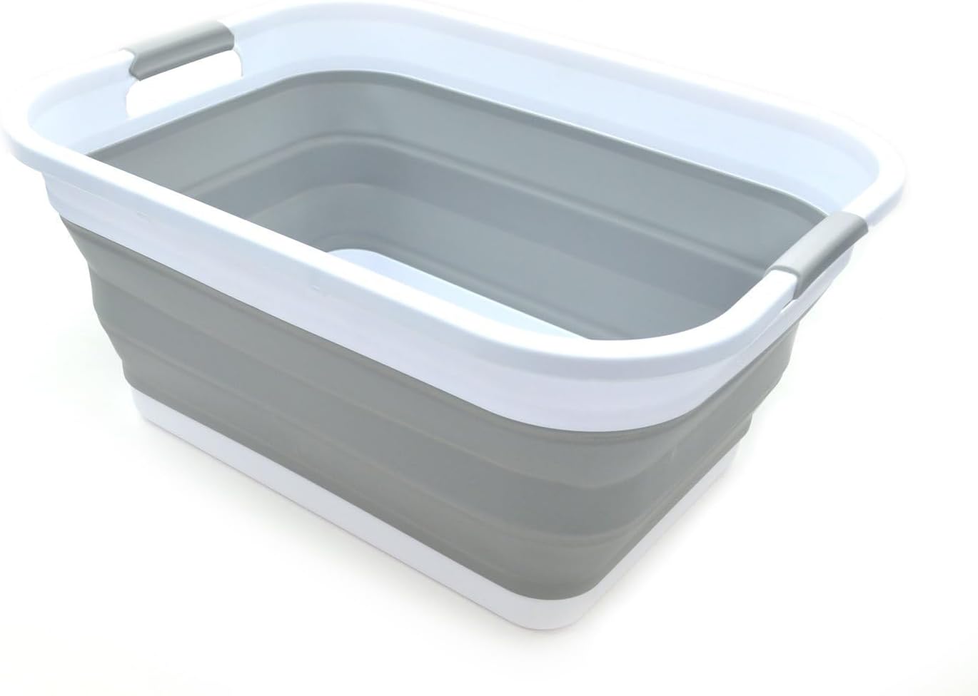 SAMMART 41L (10.8 gallon) Collapsible Plastic Laundry Basket-Foldable Pop Up Storage Container/Organizer-Portable Washing Tub-Space Saving Hamper
