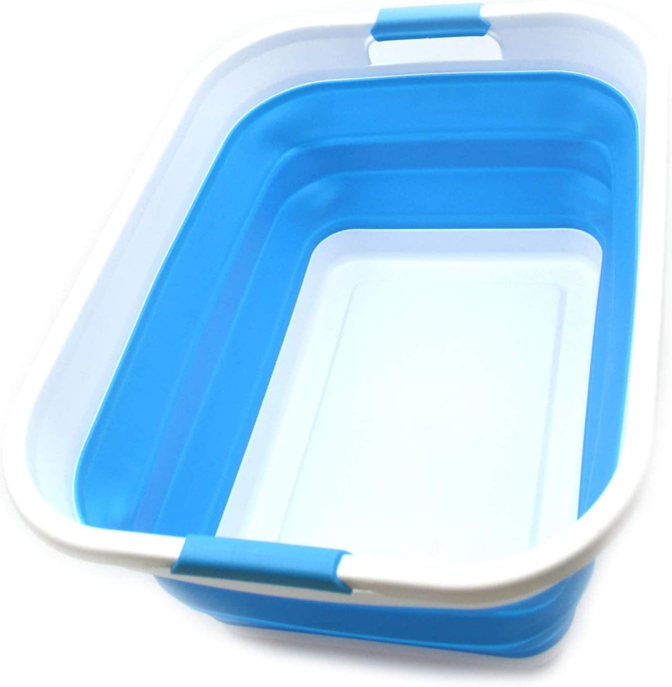 SAMMART 41L (10.8 gallon) Collapsible Plastic Laundry Basket-Foldable Pop Up Storage Container/Organizer-Portable Washing Tub-Space Saving Hamper