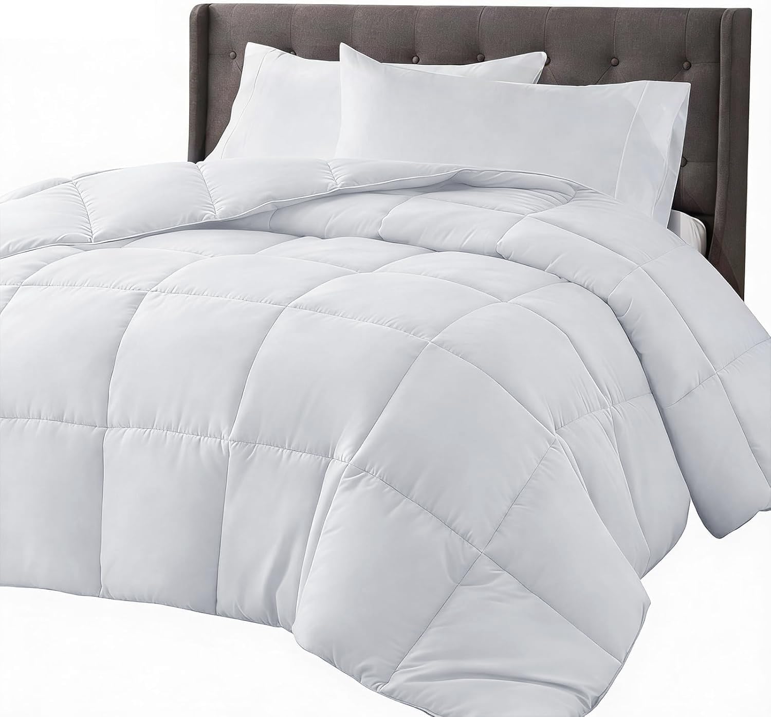 COHOME Oversized King Cooling Comforter - Down Alternative Duvet Insert, All-Season Quilted Comforter, Luxury Hotel Breathable Soft Blanket