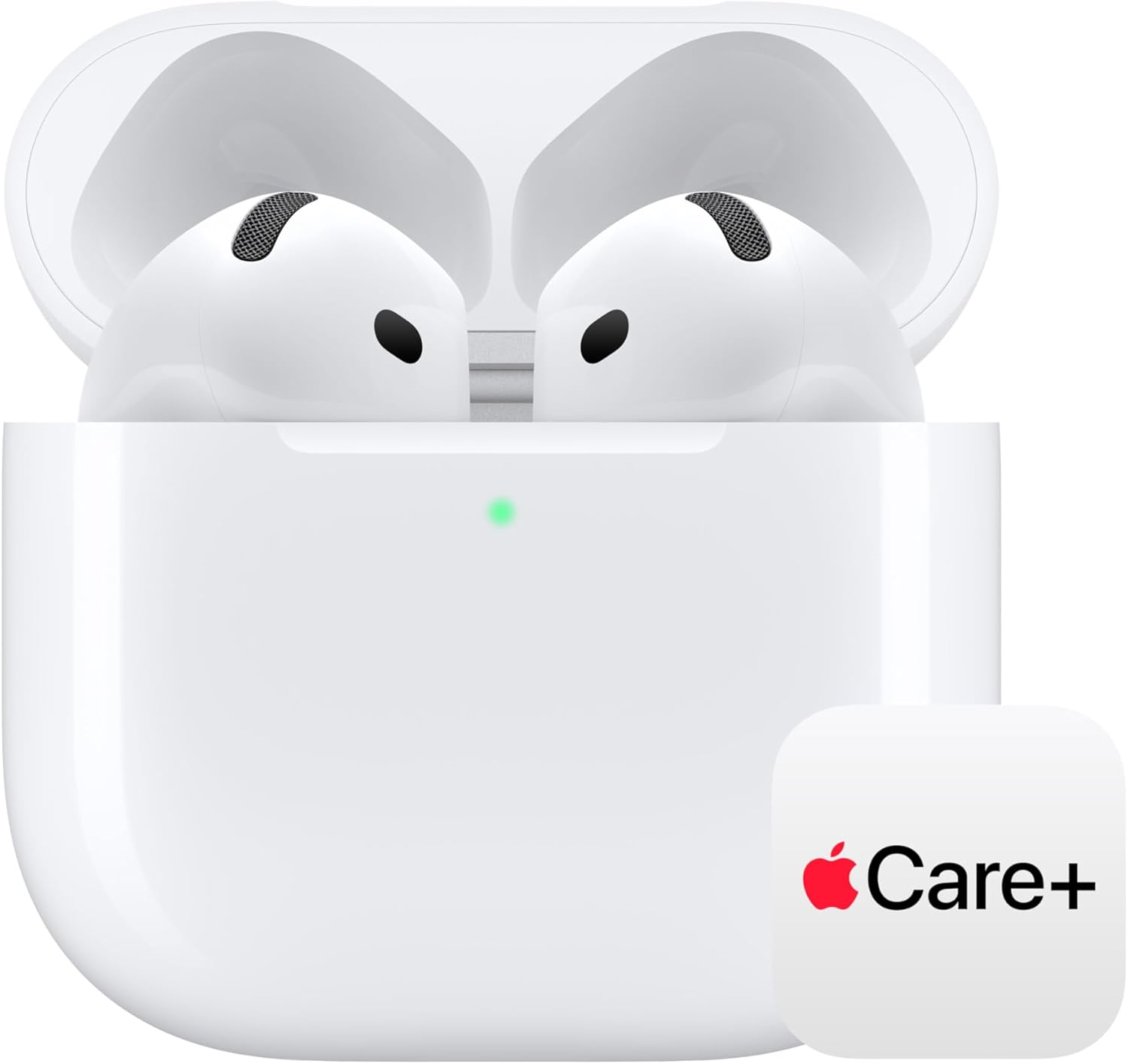 Apple AirPods 4 Wireless Earbuds, Bluetooth Headphones, Personalized Spatial Audio, Sweat and Water Resistant, USB-C Charging Case, H2 Chip