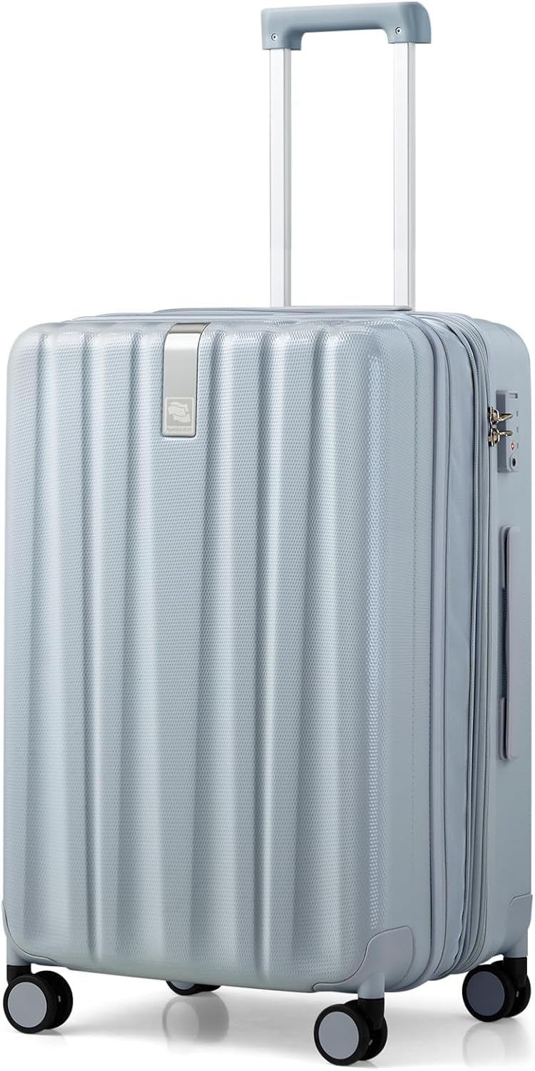 Hanke Luggage Sets 2 piece Carry On Luggage with Wheels PC Hard Shell Suitcases Lightweight Checked Travel Luggage Large Travel Suitcase Woman Men