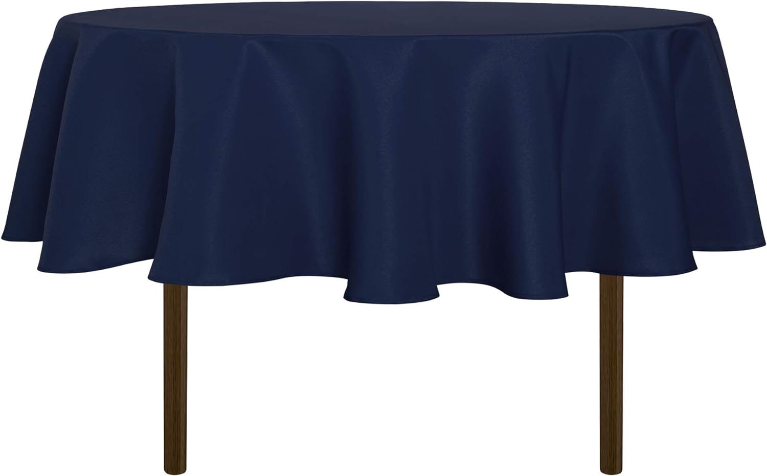 sancua 6 Pack Round Tablecloth 120 Inch White, Stain and Wrinkle Resistant Table Cloth - Washable Polyester Table Cover for Dining Tables