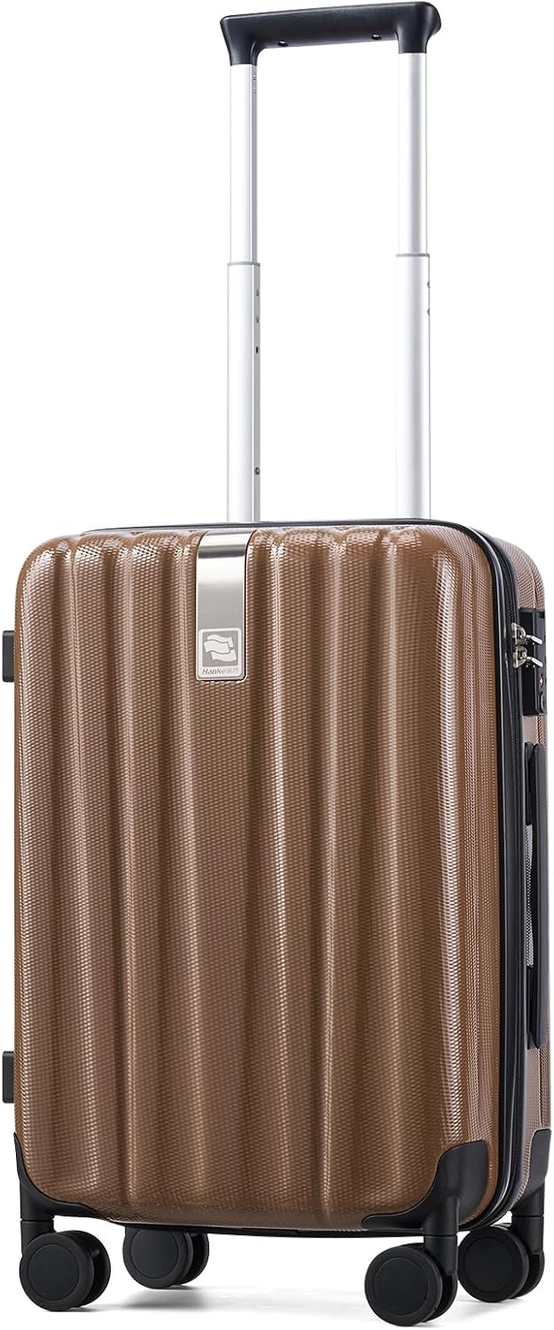 Hanke Luggage Sets 2 piece Carry On Luggage with Wheels PC Hard Shell Suitcases Lightweight Checked Travel Luggage Large Travel Suitcase Woman Men