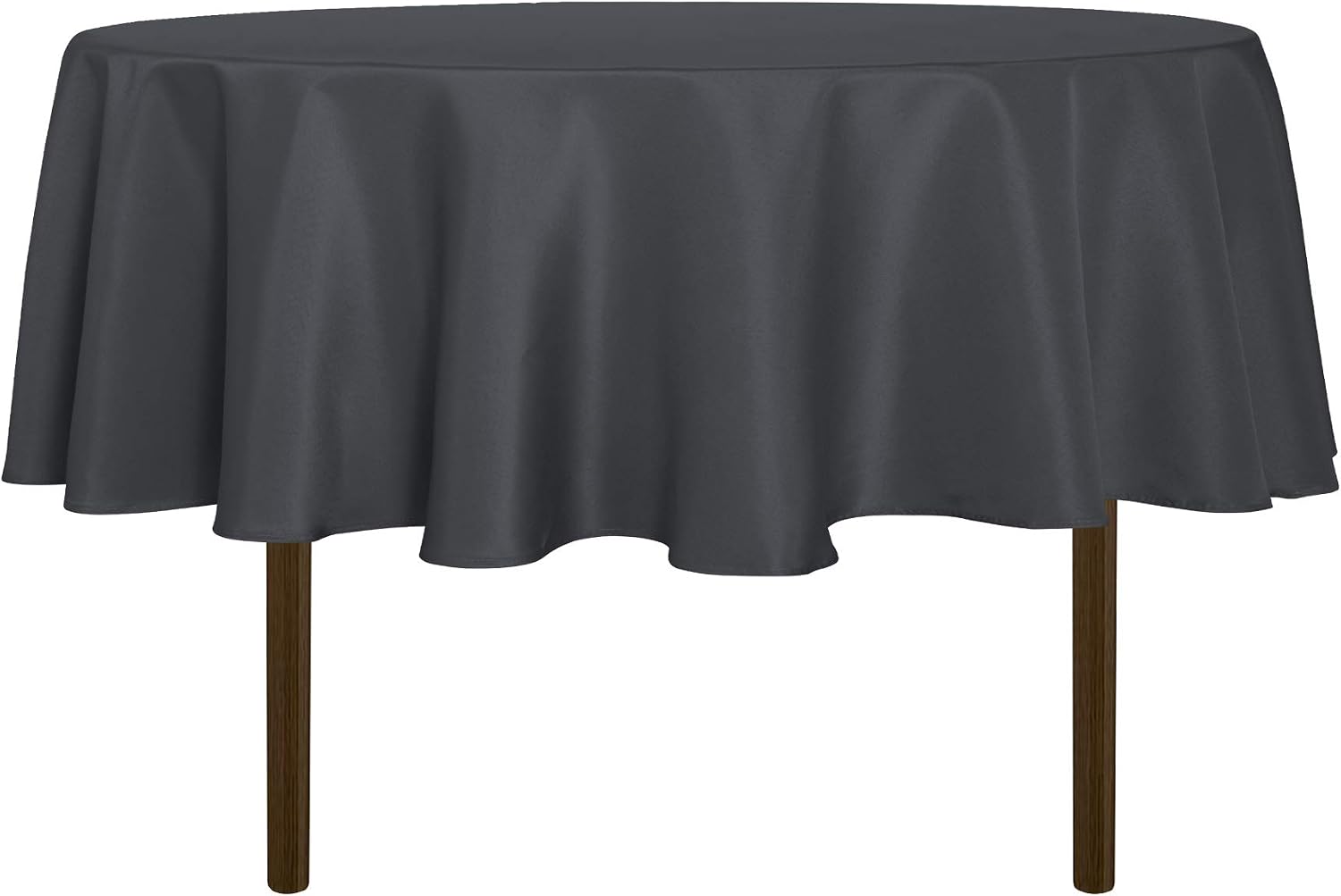 sancua 6 Pack Round Tablecloth 120 Inch White, Stain and Wrinkle Resistant Table Cloth - Washable Polyester Table Cover for Dining Tables