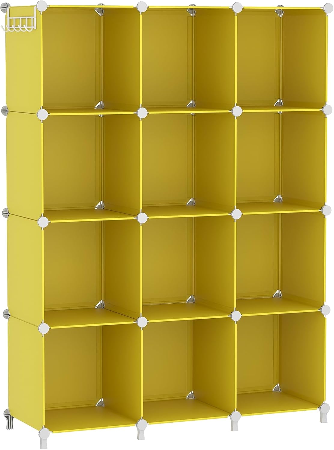 AWTATOS 12 Cube Storage Organizer, Closet Organizer Storage Shelves, Black, Portable Closet, DIY Stackable Storage Cubes Shelve
