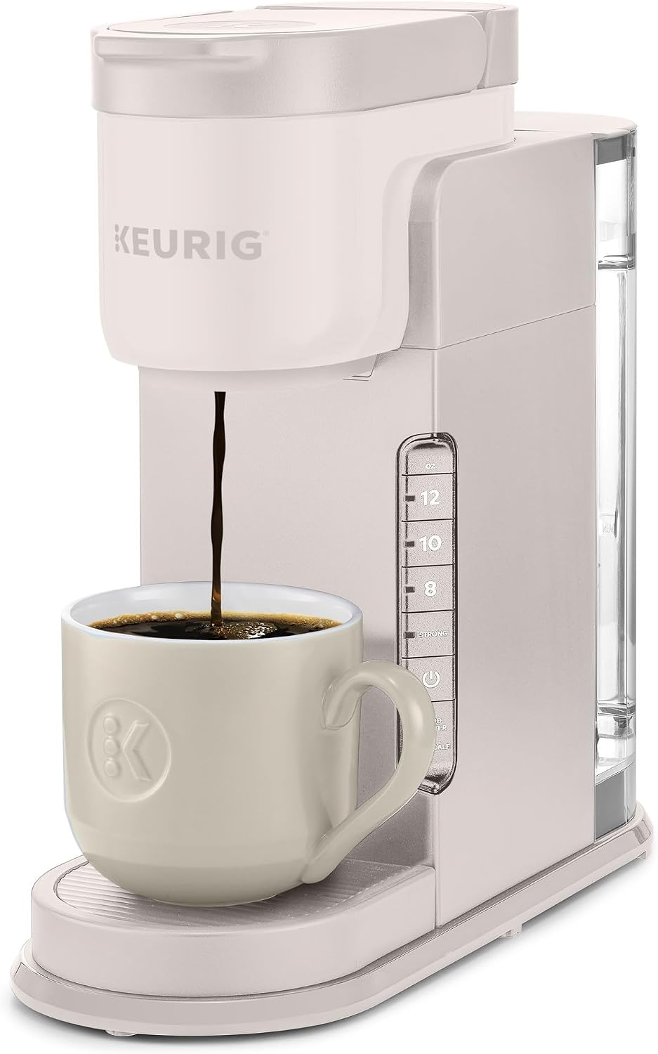 Keurig K-Express Single Serve K-Cup Pod Coffee Maker, 3 Brew Sizes, Strong Button Feature, 42oz Removable Reservoir, Mint, Strong Brew