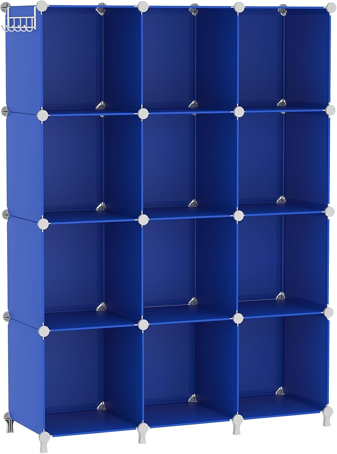 AWTATOS 12 Cube Storage Organizer, Closet Organizer Storage Shelves, Black, Portable Closet, DIY Stackable Storage Cubes Shelve