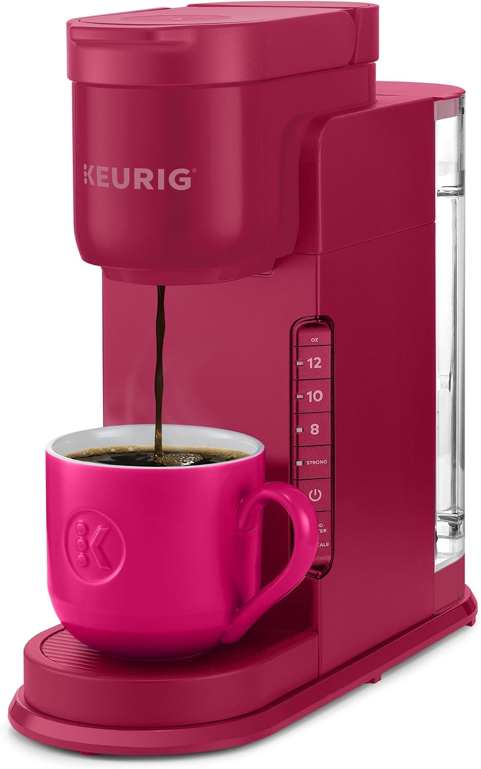 Keurig K-Express Single Serve K-Cup Pod Coffee Maker, 3 Brew Sizes, Strong Button Feature, 42oz Removable Reservoir, Mint, Strong Brew