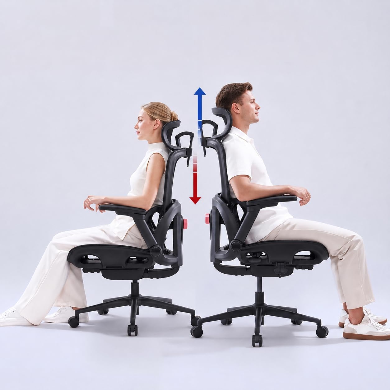 SIHOO M57 Ergonomic Mesh Office Chair, High Back Home Desk Chair with 3D Armrests, Lumbar Support and Adjustable Headrest, Comfortable Computer Chair