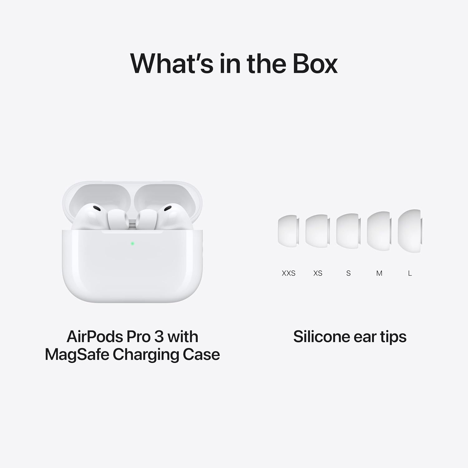 Apple AirPods Pro 3 Wireless Earbuds, Active Noise Cancellation, Live Translation, Heart Rate Sensing, Hearing Aid Feature, Bluetooth Headphones