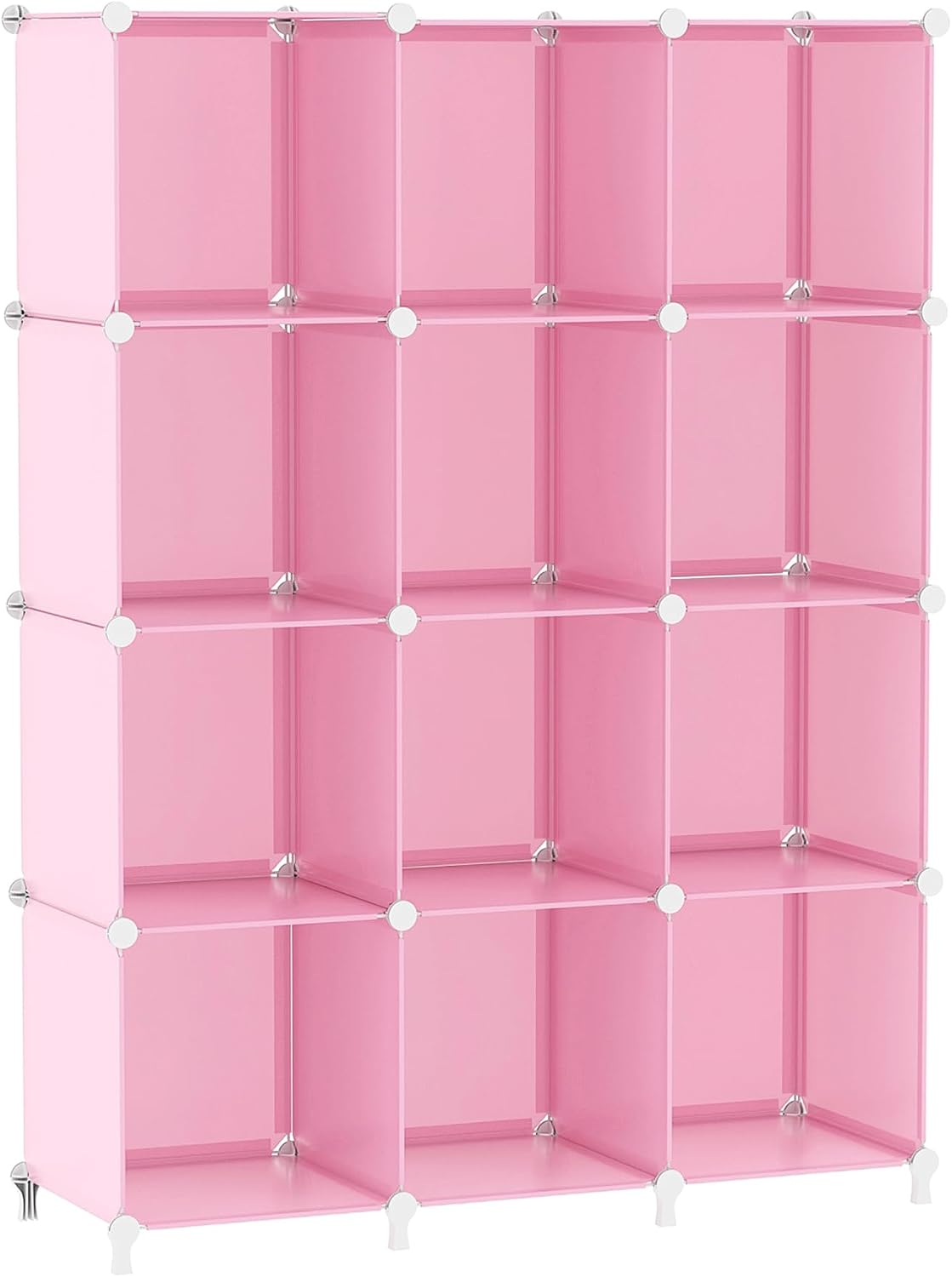 AWTATOS 12 Cube Storage Organizer, Closet Organizer Storage Shelves, Black, Portable Closet, DIY Stackable Storage Cubes Shelve