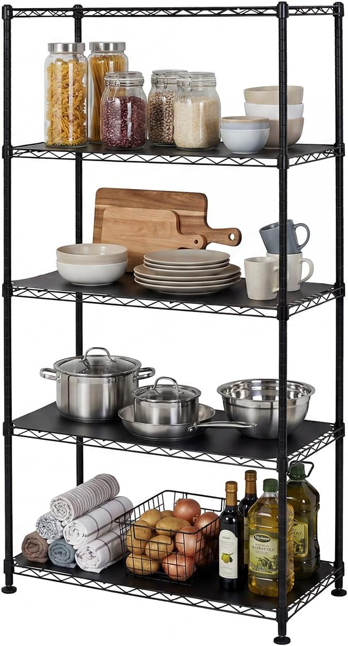 SafeRacks NSF 4-Tier Heavy Duty Steel Wire Rack with Wheels (24"x60"x72")