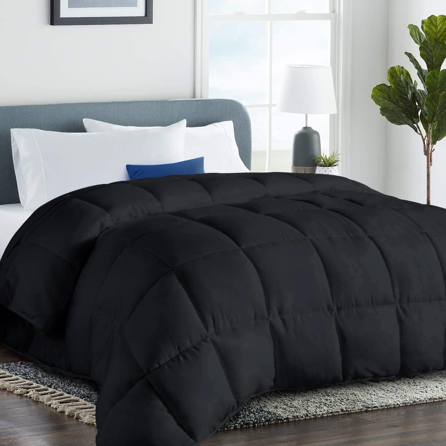 COHOME Oversized King Cooling Comforter - Down Alternative Duvet Insert, All-Season Quilted Comforter, Luxury Hotel Breathable Soft Blanket