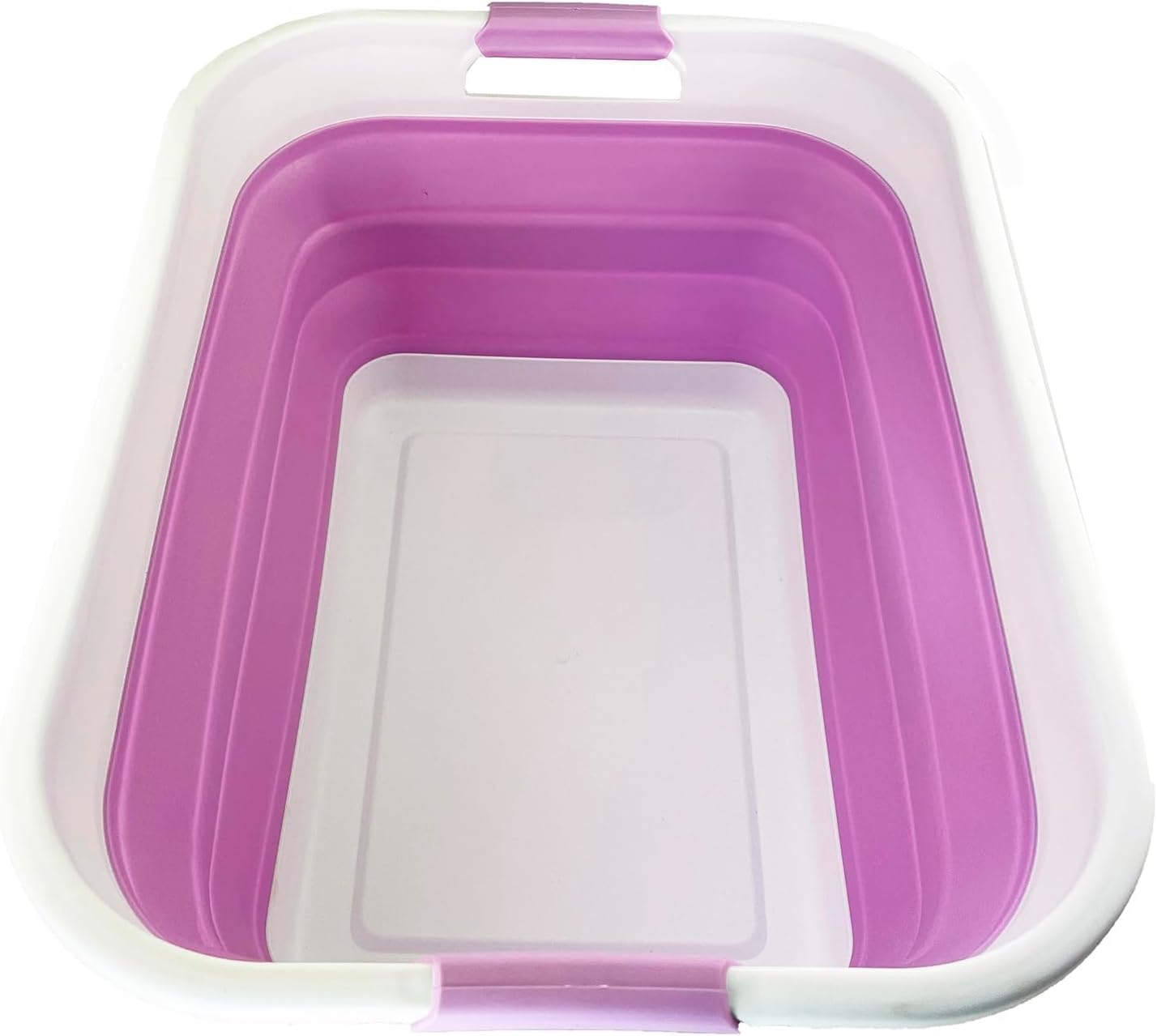 SAMMART 41L (10.8 gallon) Collapsible Plastic Laundry Basket-Foldable Pop Up Storage Container/Organizer-Portable Washing Tub-Space Saving Hamper