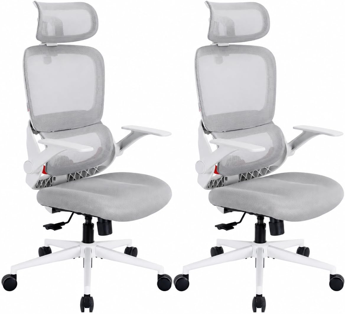 SIHOO M57 Ergonomic Mesh Office Chair, High Back Home Desk Chair with 3D Armrests, Lumbar Support and Adjustable Headrest, Comfortable Computer Chair