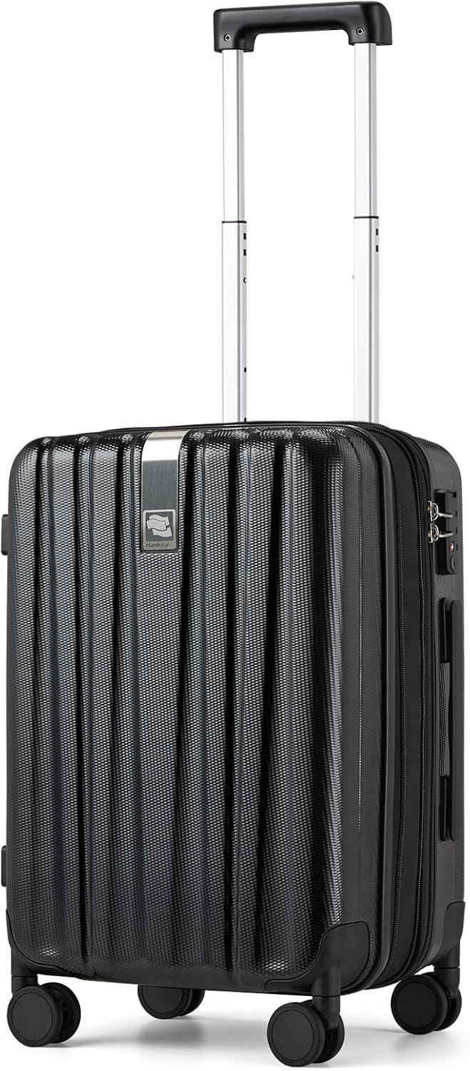 Hanke Luggage Sets 2 piece Carry On Luggage with Wheels PC Hard Shell Suitcases Lightweight Checked Travel Luggage Large Travel Suitcase Woman Men