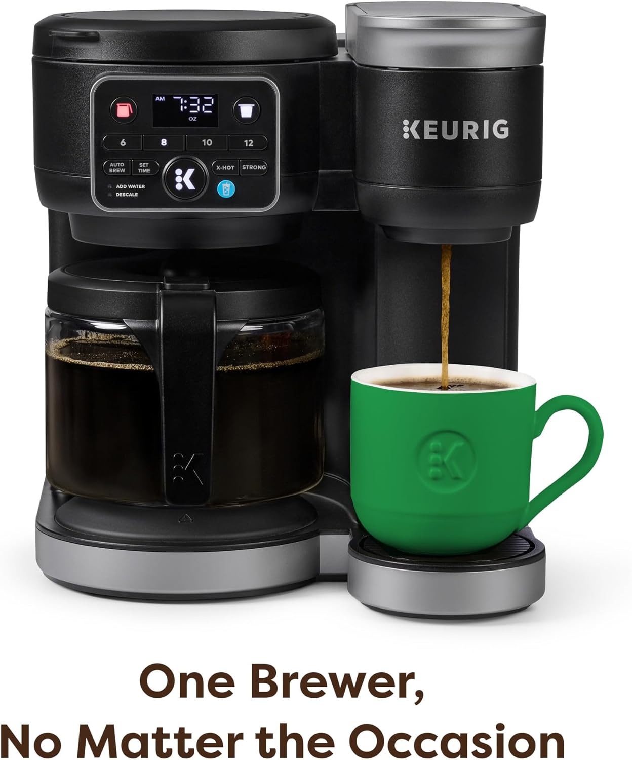 Keurig K-Duo Hot and Iced Single Serve and Carafe Coffee Maker, MultiStream Technology, 72oz Reservoir (Gen 2), Multistream Tech