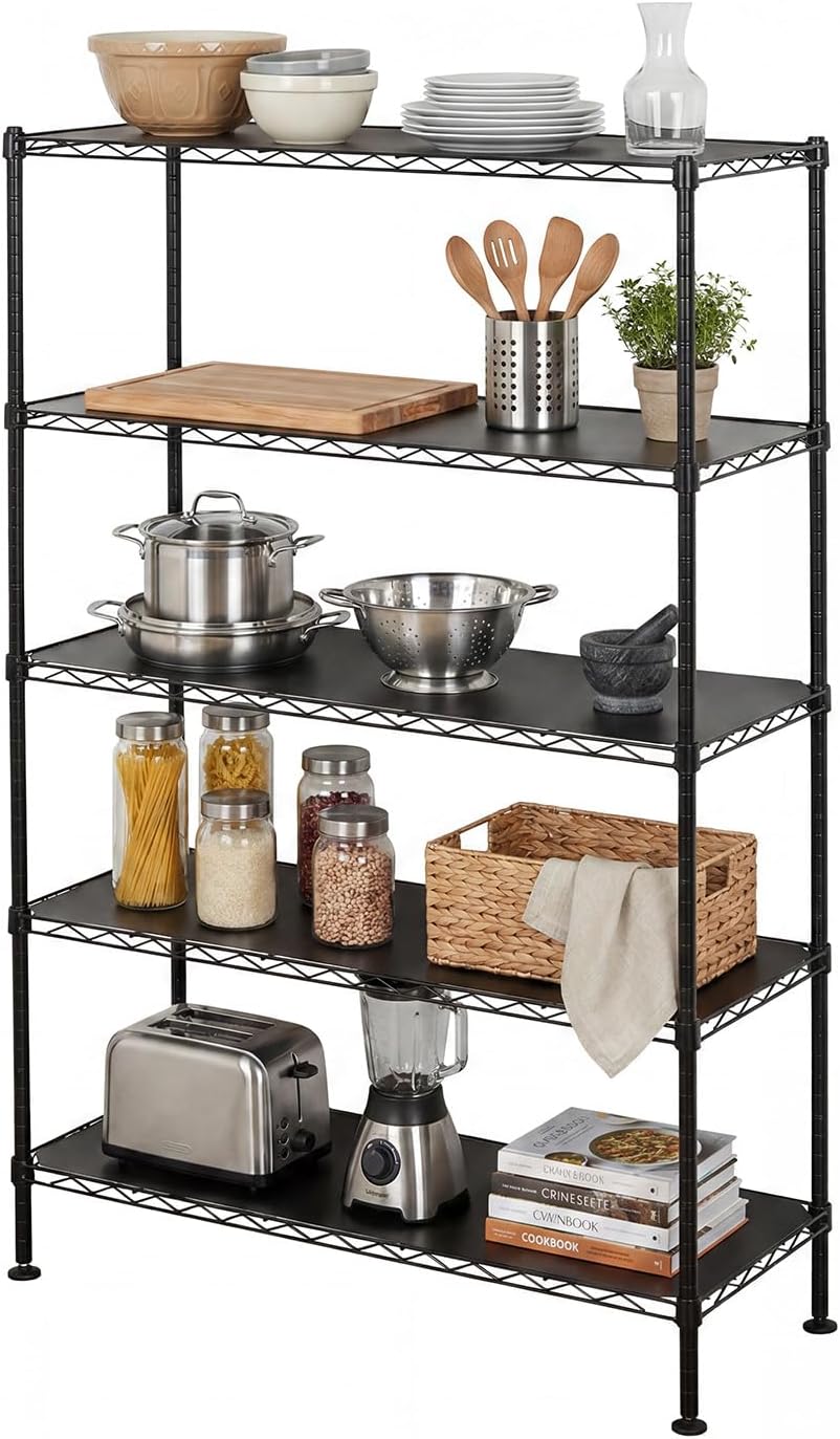 SafeRacks NSF 4-Tier Heavy Duty Steel Wire Rack with Wheels (24"x60"x72")