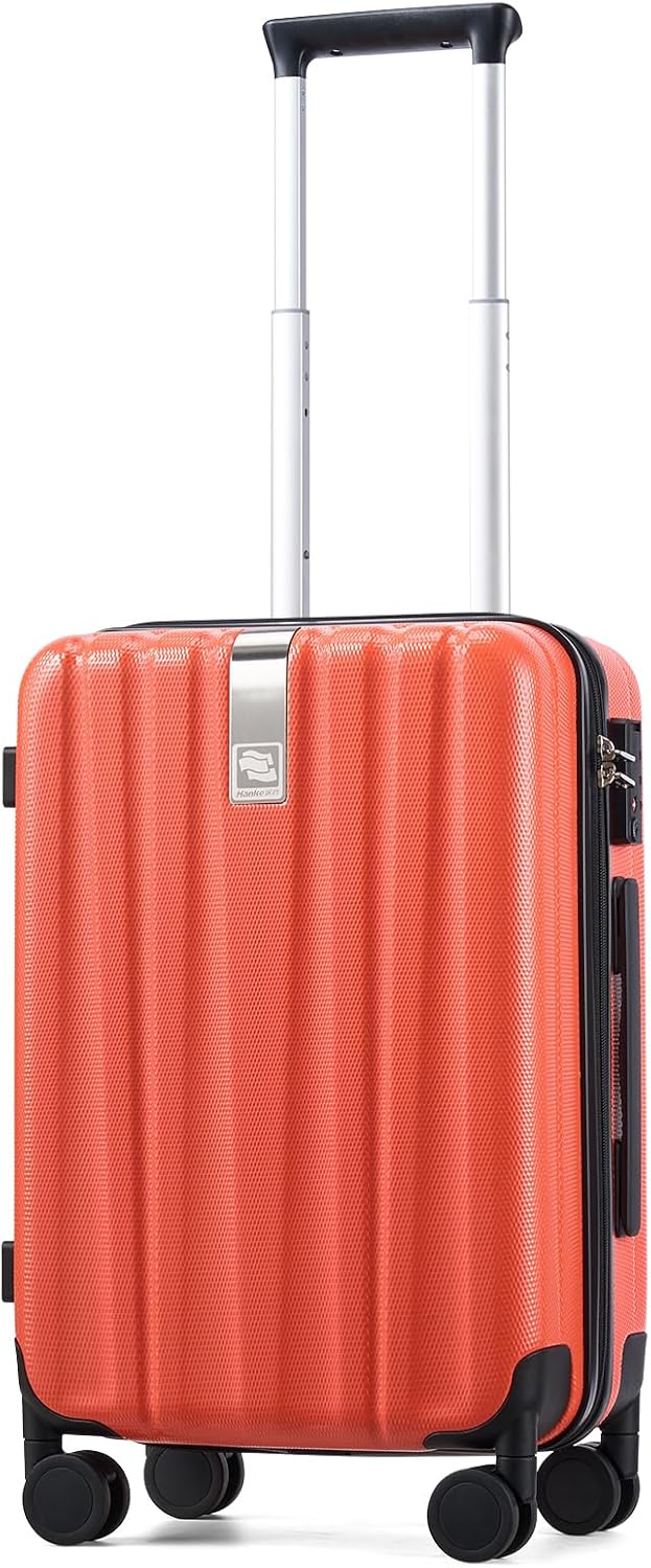 Hanke Luggage Sets 2 piece Carry On Luggage with Wheels PC Hard Shell Suitcases Lightweight Checked Travel Luggage Large Travel Suitcase Woman Men