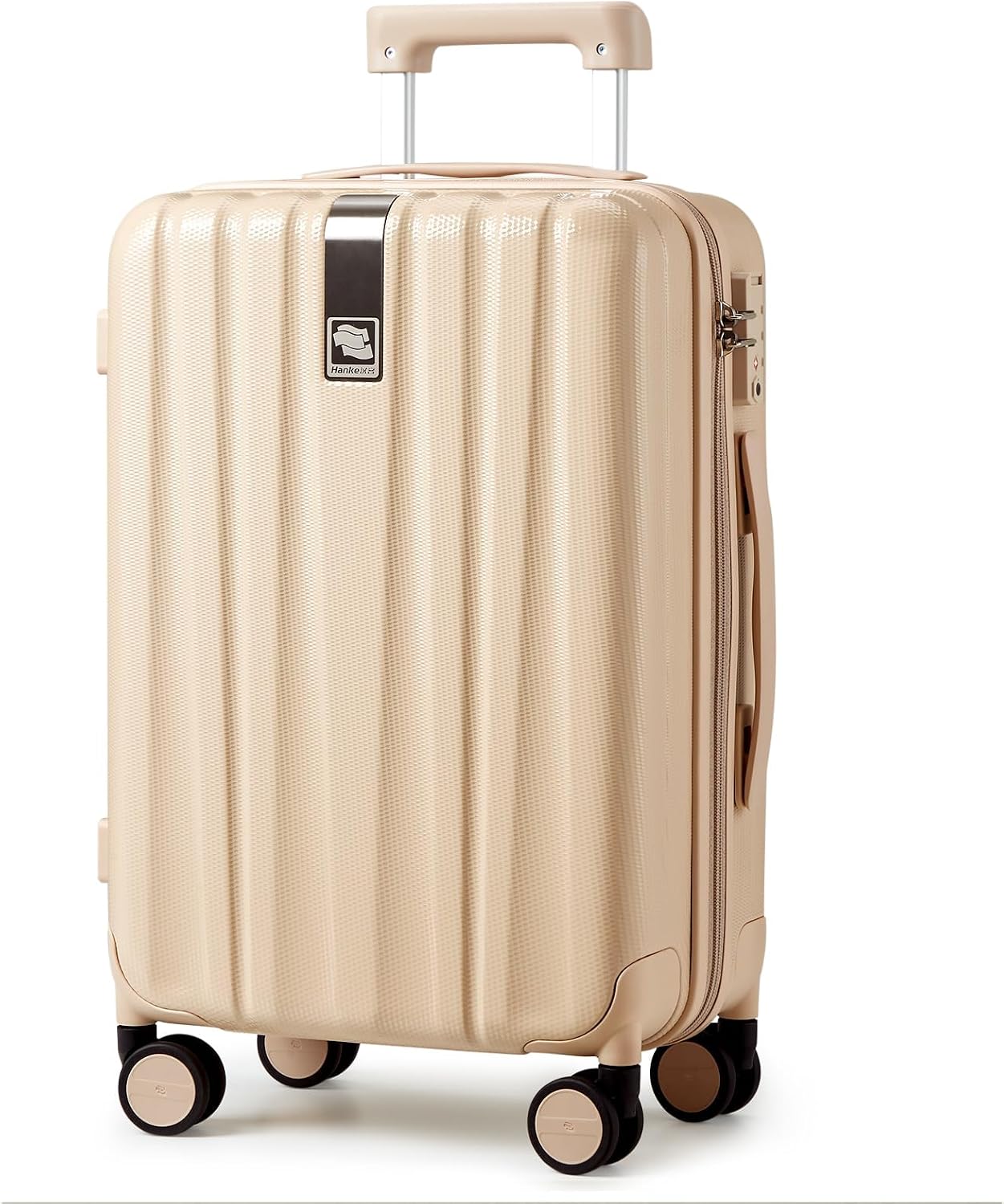 Hanke Luggage Sets 2 piece Carry On Luggage with Wheels PC Hard Shell Suitcases Lightweight Checked Travel Luggage Large Travel Suitcase Woman Men