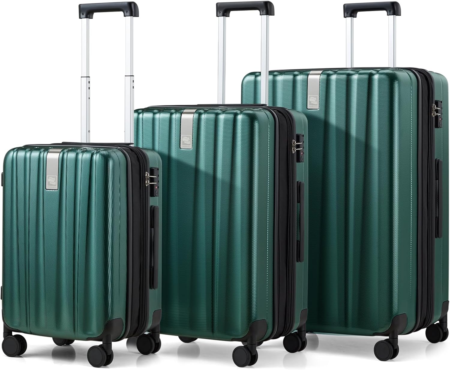 Hanke Luggage Sets 2 piece Carry On Luggage with Wheels PC Hard Shell Suitcases Lightweight Checked Travel Luggage Large Travel Suitcase Woman Men