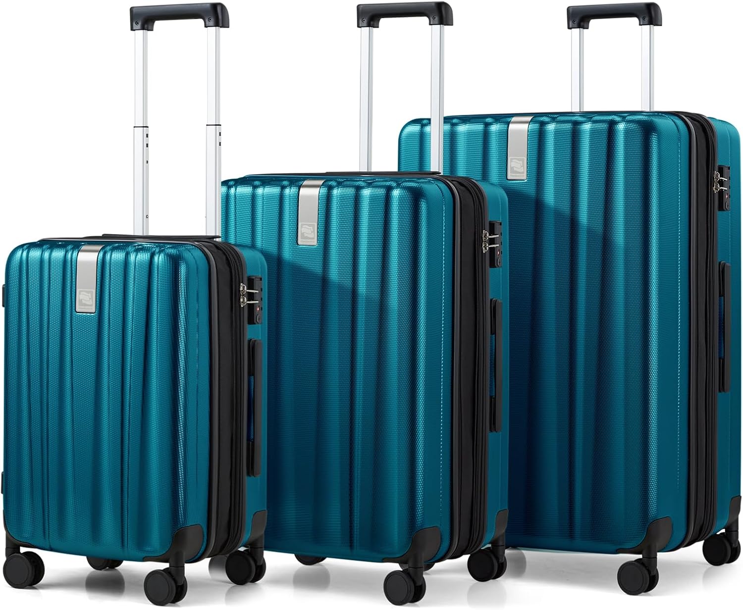 Hanke Luggage Sets 2 piece Carry On Luggage with Wheels PC Hard Shell Suitcases Lightweight Checked Travel Luggage Large Travel Suitcase Woman Men