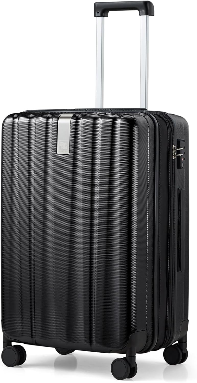 Hanke Luggage Sets 2 piece Carry On Luggage with Wheels PC Hard Shell Suitcases Lightweight Checked Travel Luggage Large Travel Suitcase Woman Men