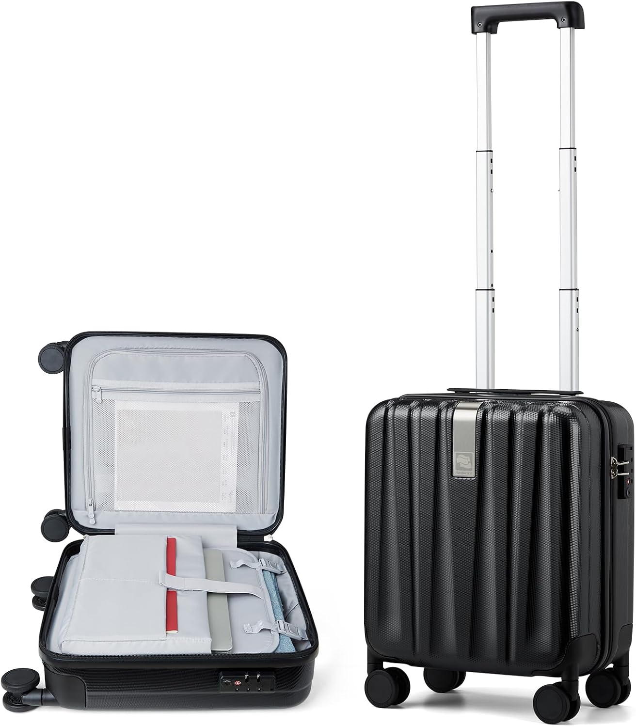 Hanke Luggage Sets 2 piece Carry On Luggage with Wheels PC Hard Shell Suitcases Lightweight Checked Travel Luggage Large Travel Suitcase Woman Men