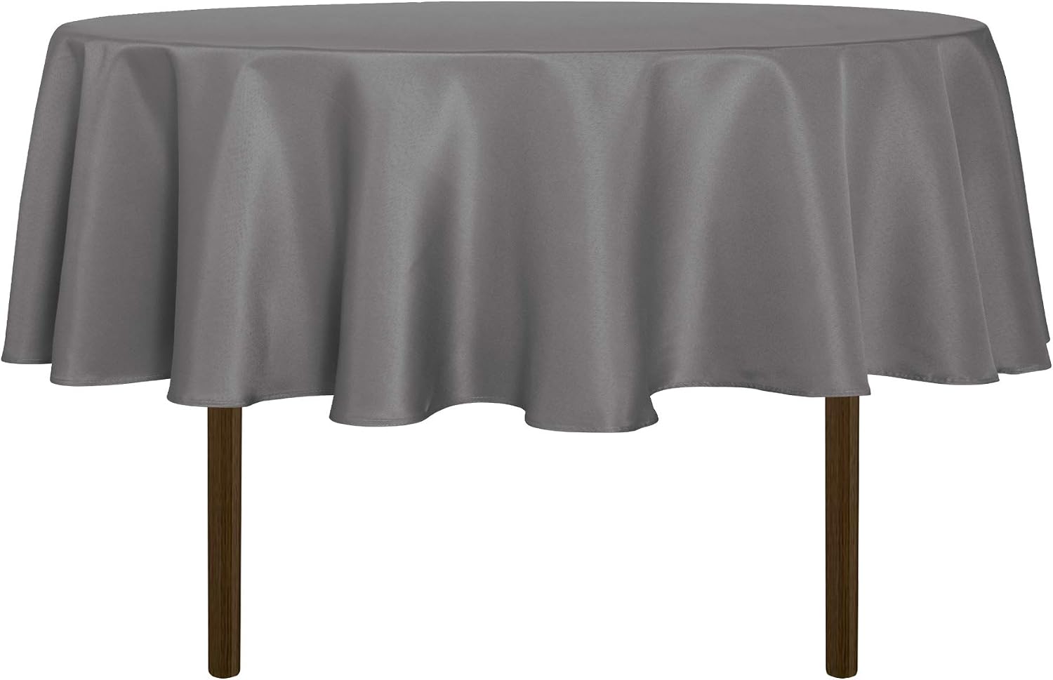 sancua 6 Pack Round Tablecloth 120 Inch White, Stain and Wrinkle Resistant Table Cloth - Washable Polyester Table Cover for Dining Tables