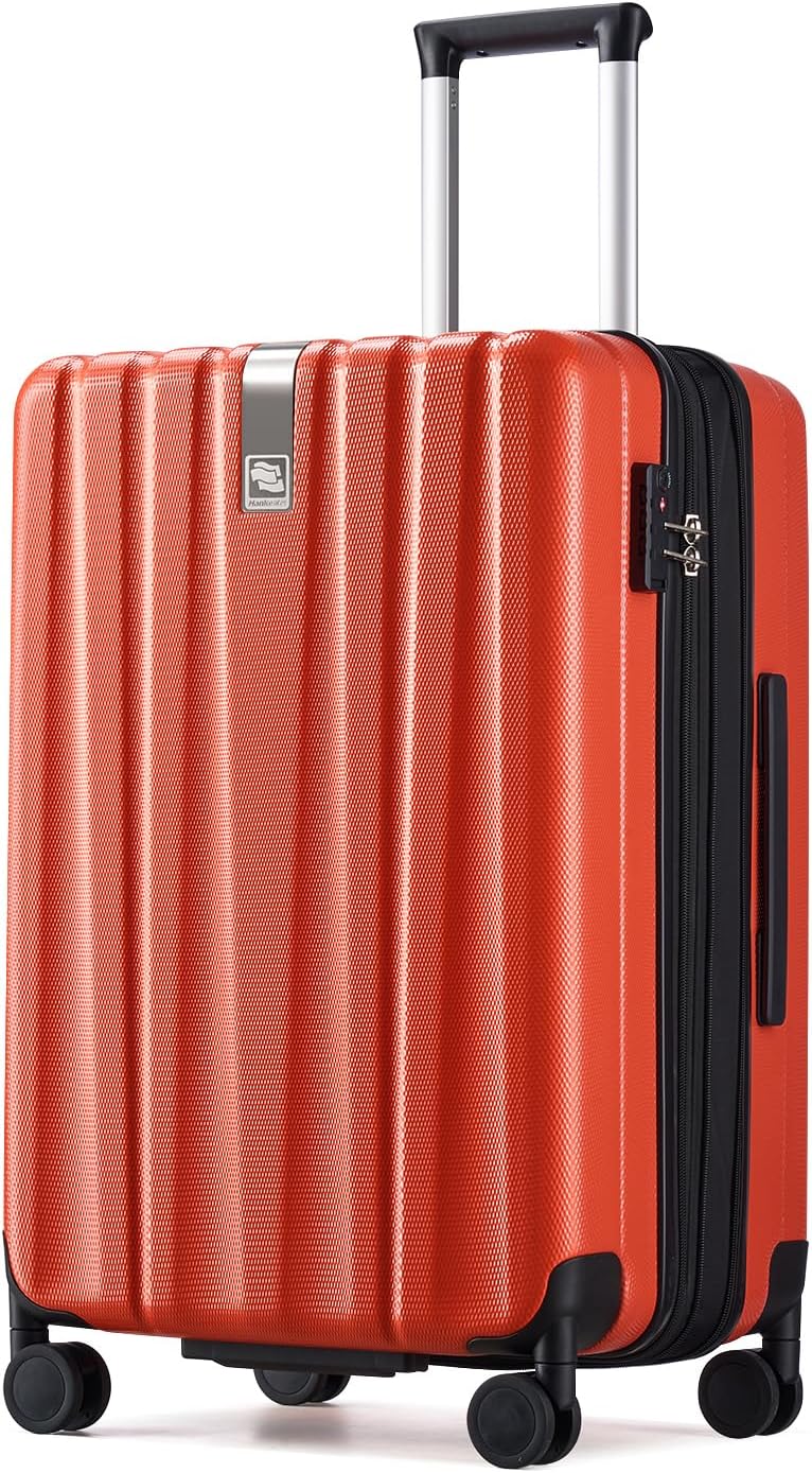 Hanke Luggage Sets 2 piece Carry On Luggage with Wheels PC Hard Shell Suitcases Lightweight Checked Travel Luggage Large Travel Suitcase Woman Men