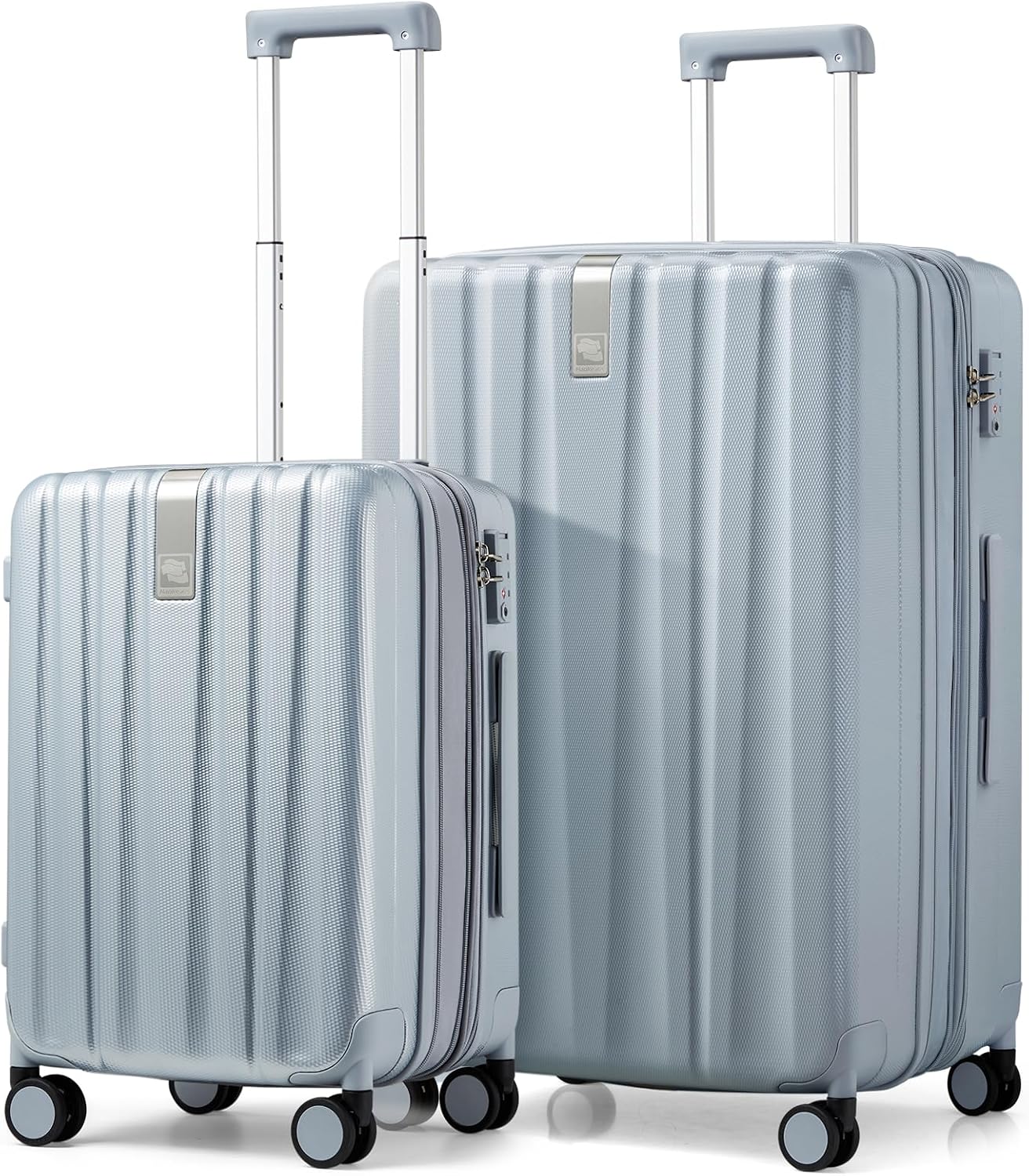 Hanke Luggage Sets 2 piece Carry On Luggage with Wheels PC Hard Shell Suitcases Lightweight Checked Travel Luggage Large Travel Suitcase Woman Men