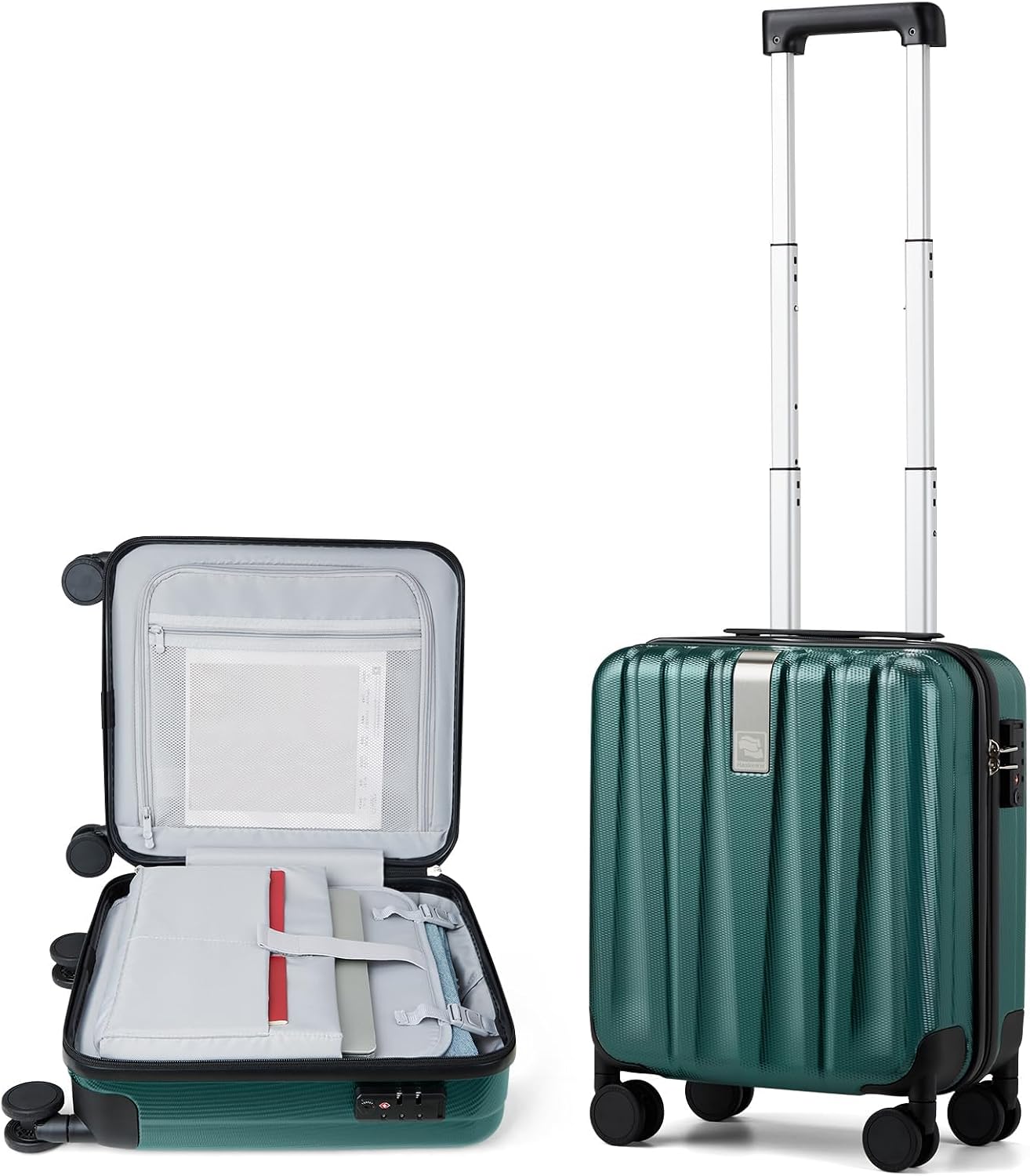 Hanke Luggage Sets 2 piece Carry On Luggage with Wheels PC Hard Shell Suitcases Lightweight Checked Travel Luggage Large Travel Suitcase Woman Men