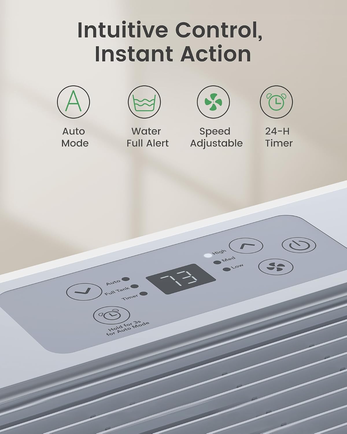 Waykar 6000 Sq.Ft Energy Star Dehumidifier for Basement and Home, 120 Pint/Day with Drain Hose and Tank, Ultra Quiet (40 dB), Smart Auto Comfort Mode