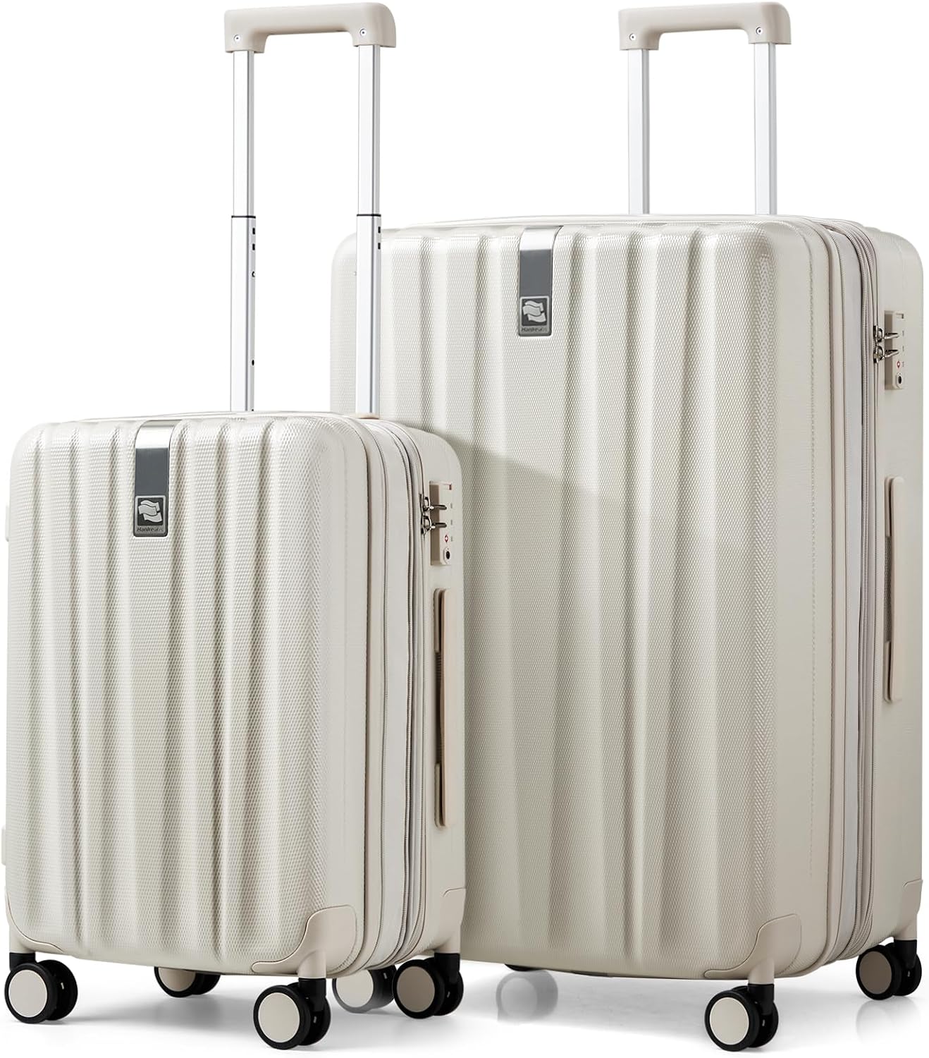 Hanke Luggage Sets 2 piece Carry On Luggage with Wheels PC Hard Shell Suitcases Lightweight Checked Travel Luggage Large Travel Suitcase Woman Men