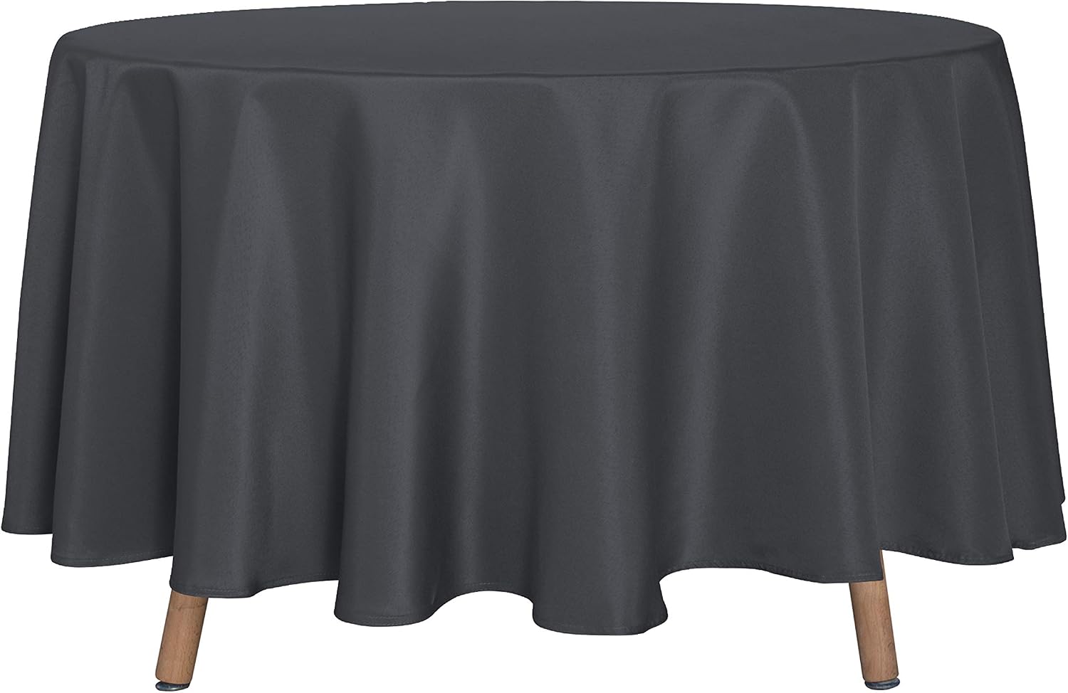 sancua 6 Pack Round Tablecloth 120 Inch White, Stain and Wrinkle Resistant Table Cloth - Washable Polyester Table Cover for Dining Tables