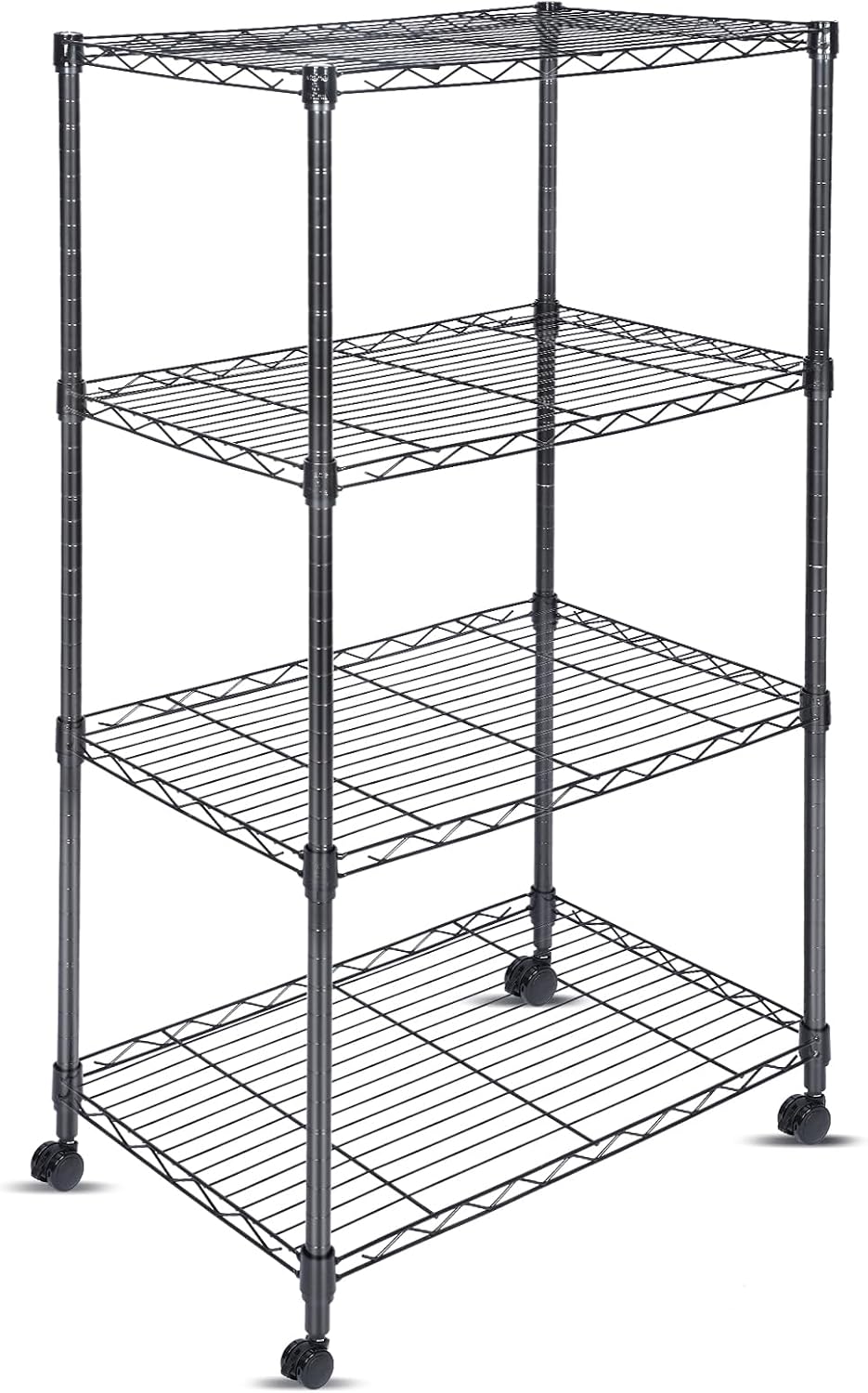 Whitmor 3-Wire Shelving Unit, Metal Storage Shelves, Easy Assembly Home Organizer for Pantry, Kitchen, Garage, Plant