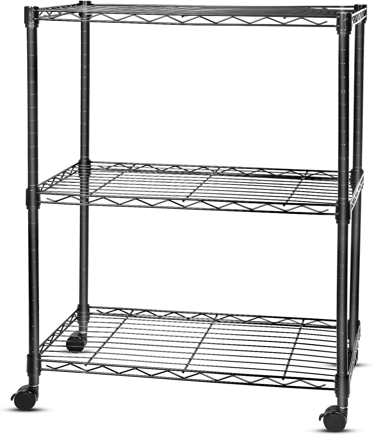 Whitmor 3-Wire Shelving Unit, Metal Storage Shelves, Easy Assembly Home Organizer for Pantry, Kitchen, Garage, Plant