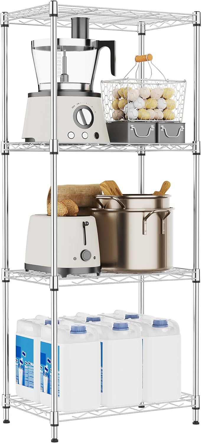 M MZG 1750 LBS Storage Shelves 5-Tier Utility Shelving Unit Steel Organizer Wire Rack for Home, Kitchen, Office, Garage