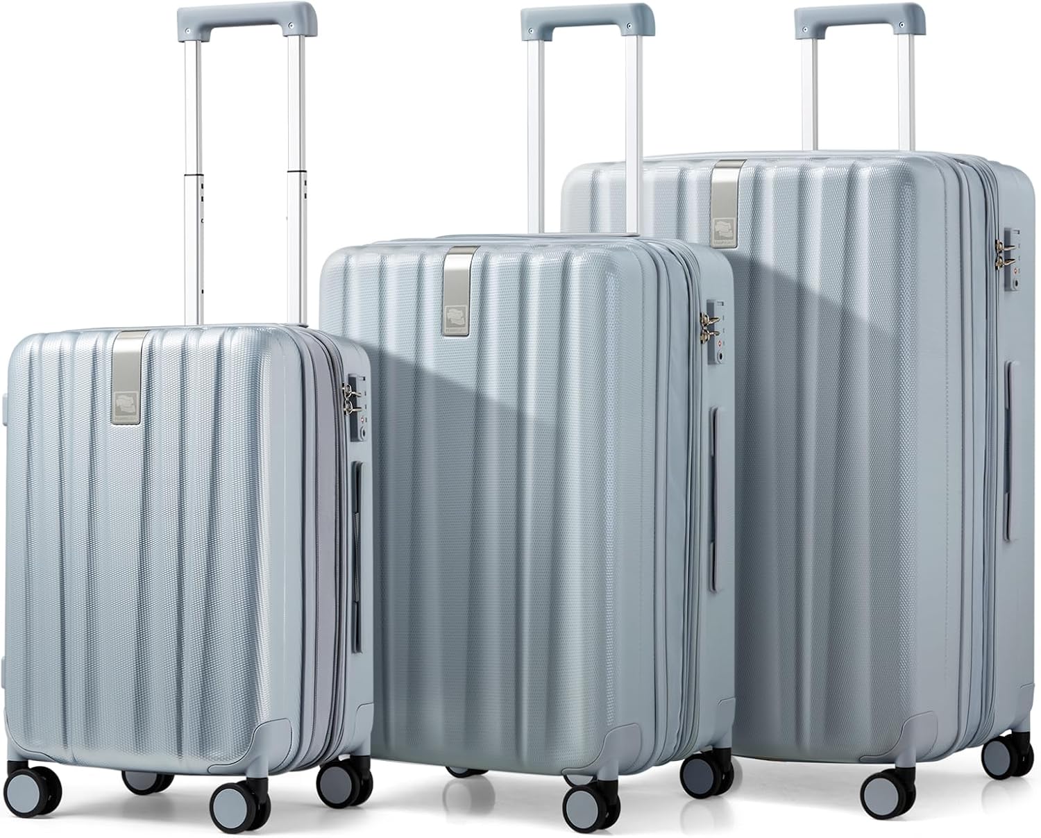Hanke Luggage Sets 2 piece Carry On Luggage with Wheels PC Hard Shell Suitcases Lightweight Checked Travel Luggage Large Travel Suitcase Woman Men