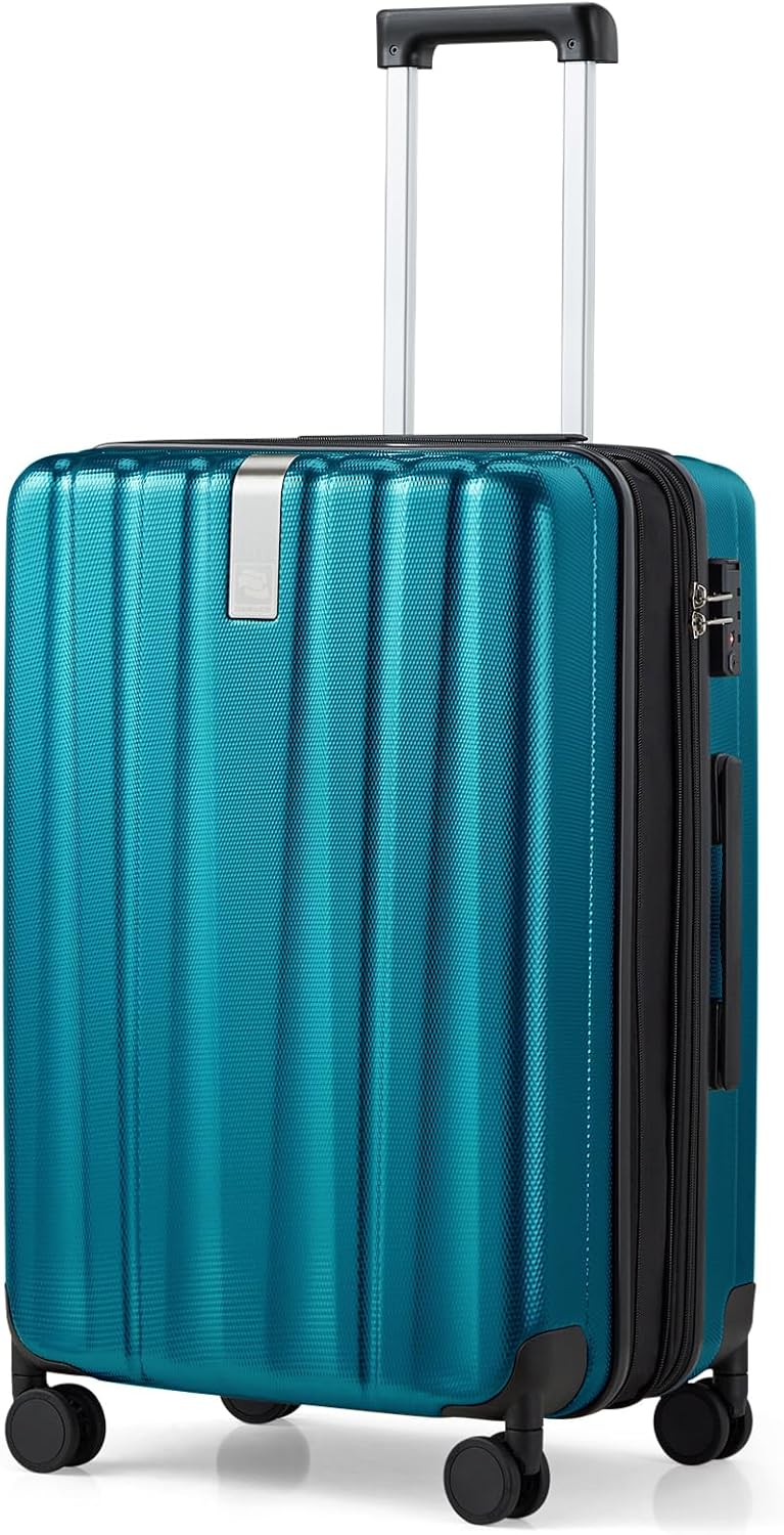 Hanke Luggage Sets 2 piece Carry On Luggage with Wheels PC Hard Shell Suitcases Lightweight Checked Travel Luggage Large Travel Suitcase Woman Men
