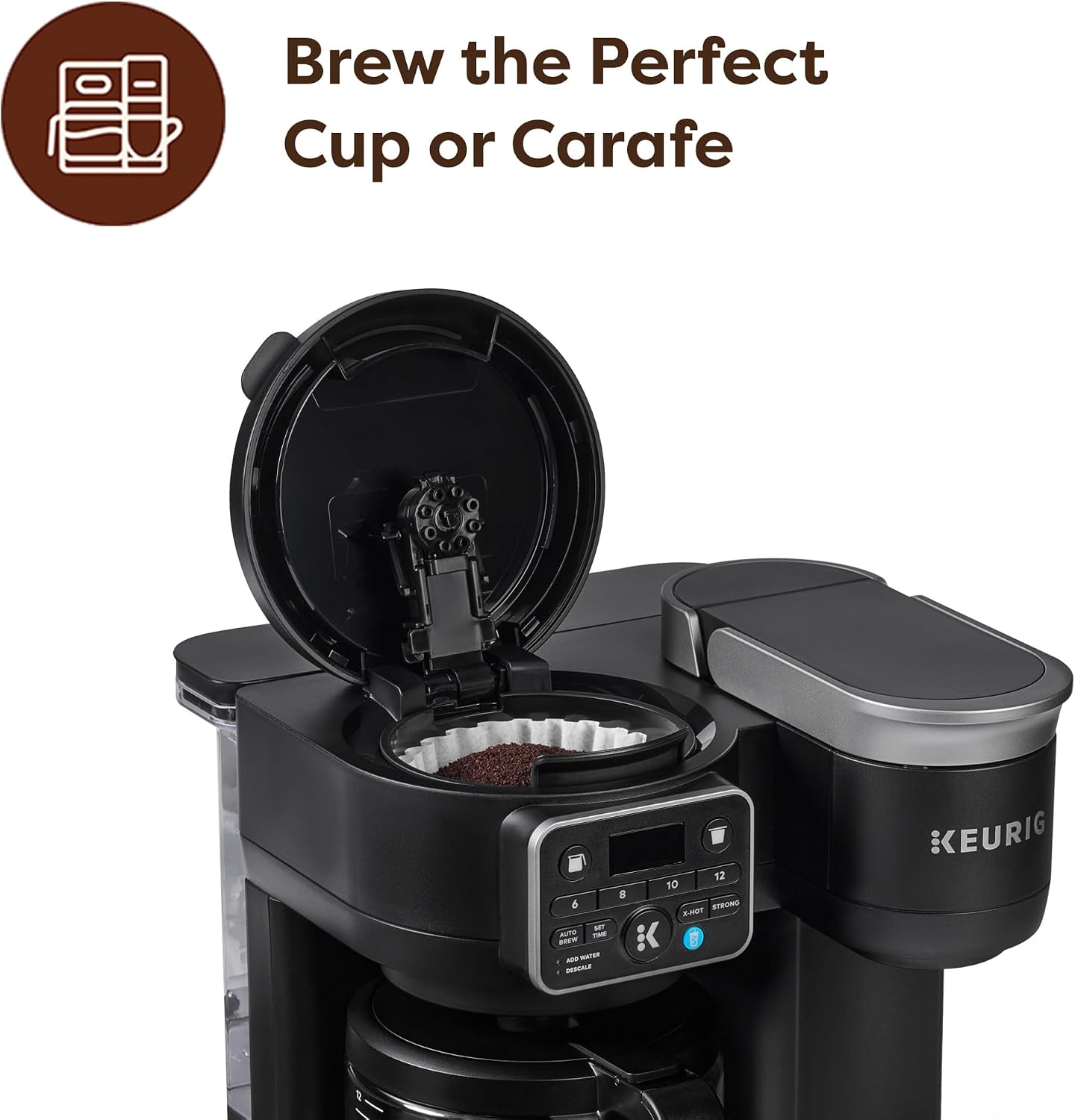 Keurig K-Duo Hot and Iced Single Serve and Carafe Coffee Maker, MultiStream Technology, 72oz Reservoir (Gen 2), Multistream Tech