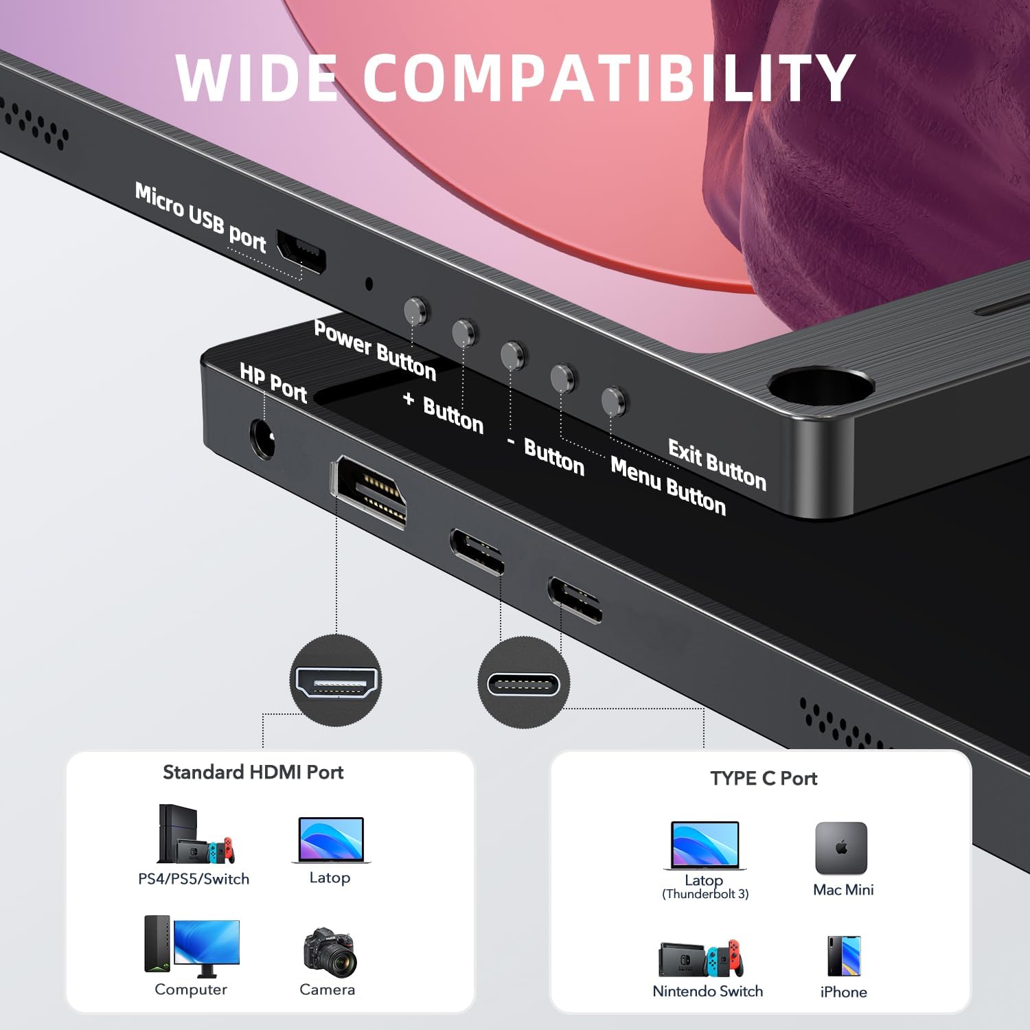 UPERFECT Portable Monitor, 15.6