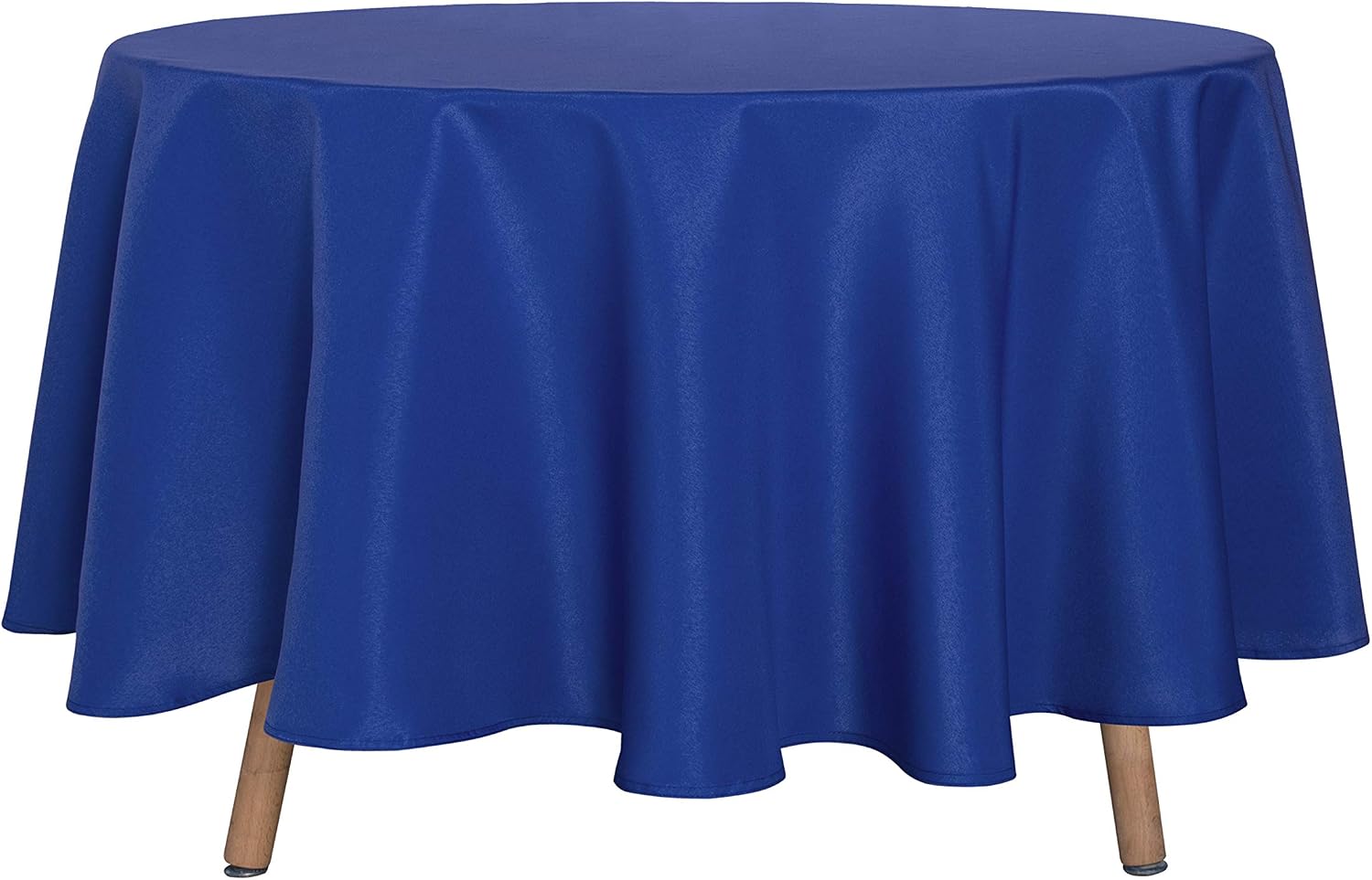 sancua 6 Pack Round Tablecloth 120 Inch White, Stain and Wrinkle Resistant Table Cloth - Washable Polyester Table Cover for Dining Tables