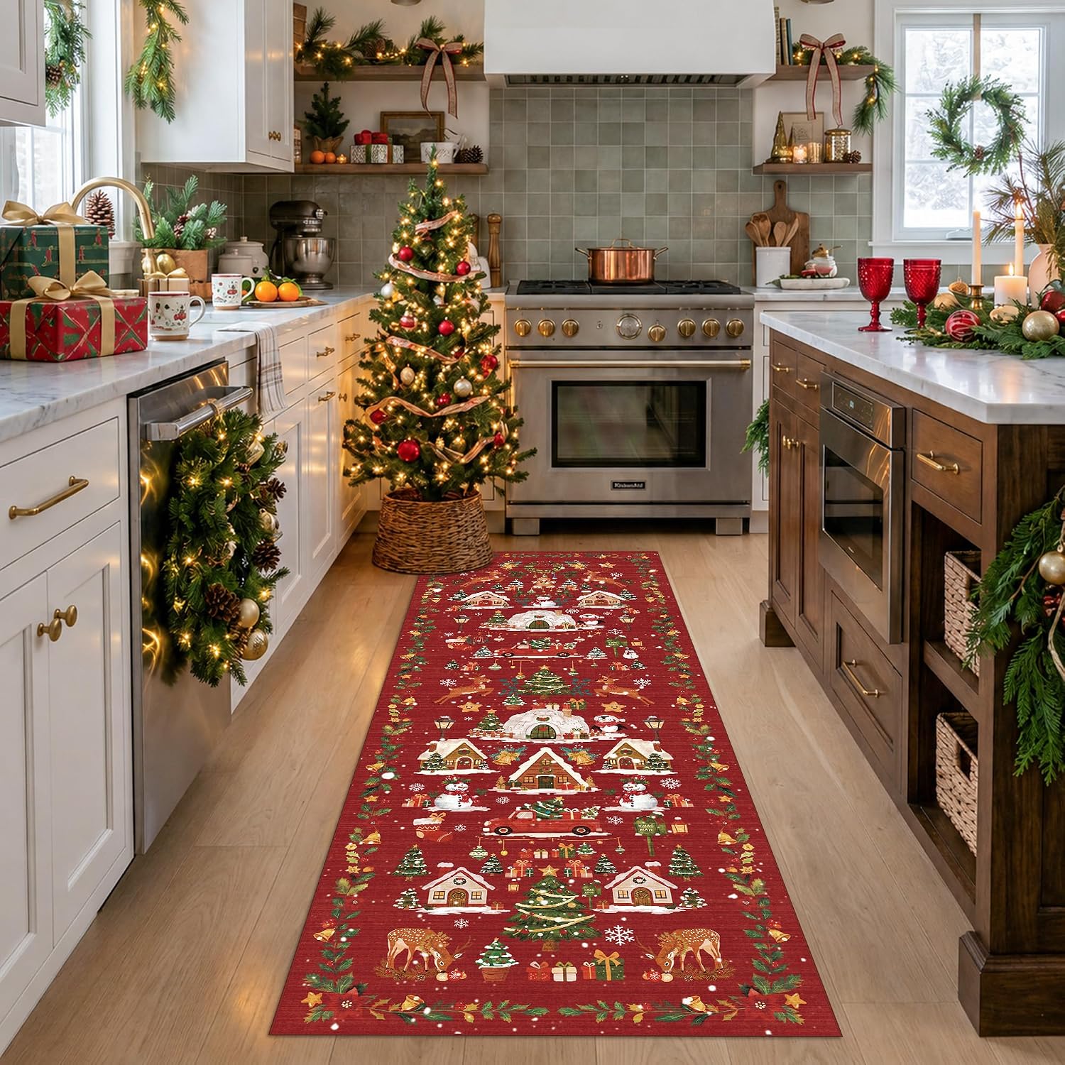 HY HAO YUN LAI Washable Large 9x12 Area Rug: Living Room Oriental Non Slip Soft Rugs Indoor Low Pile Stain Resistant Carpet for Bedroom Dining Room