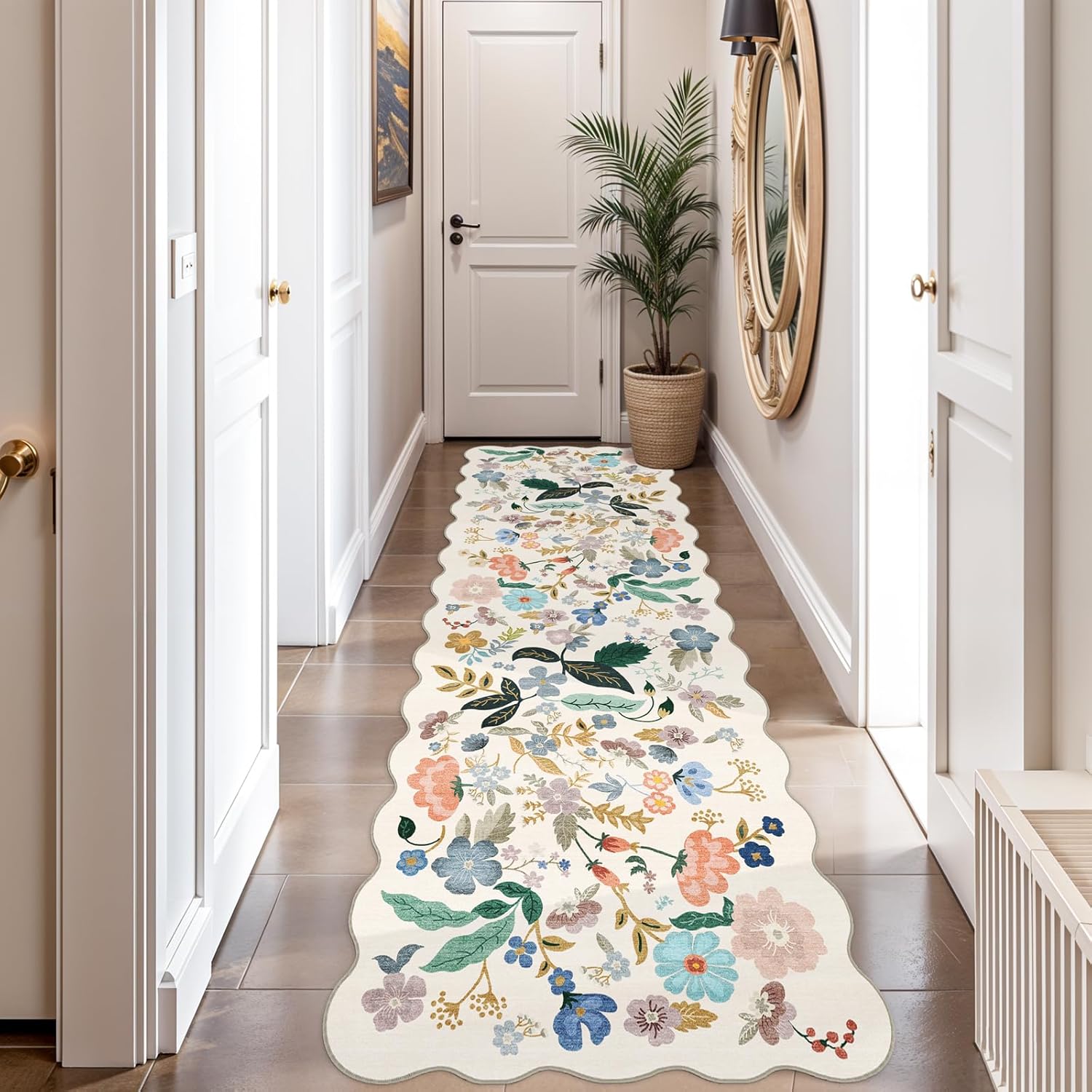 HY HAO YUN LAI Washable Large 9x12 Area Rug: Living Room Oriental Non Slip Soft Rugs Indoor Low Pile Stain Resistant Carpet for Bedroom Dining Room