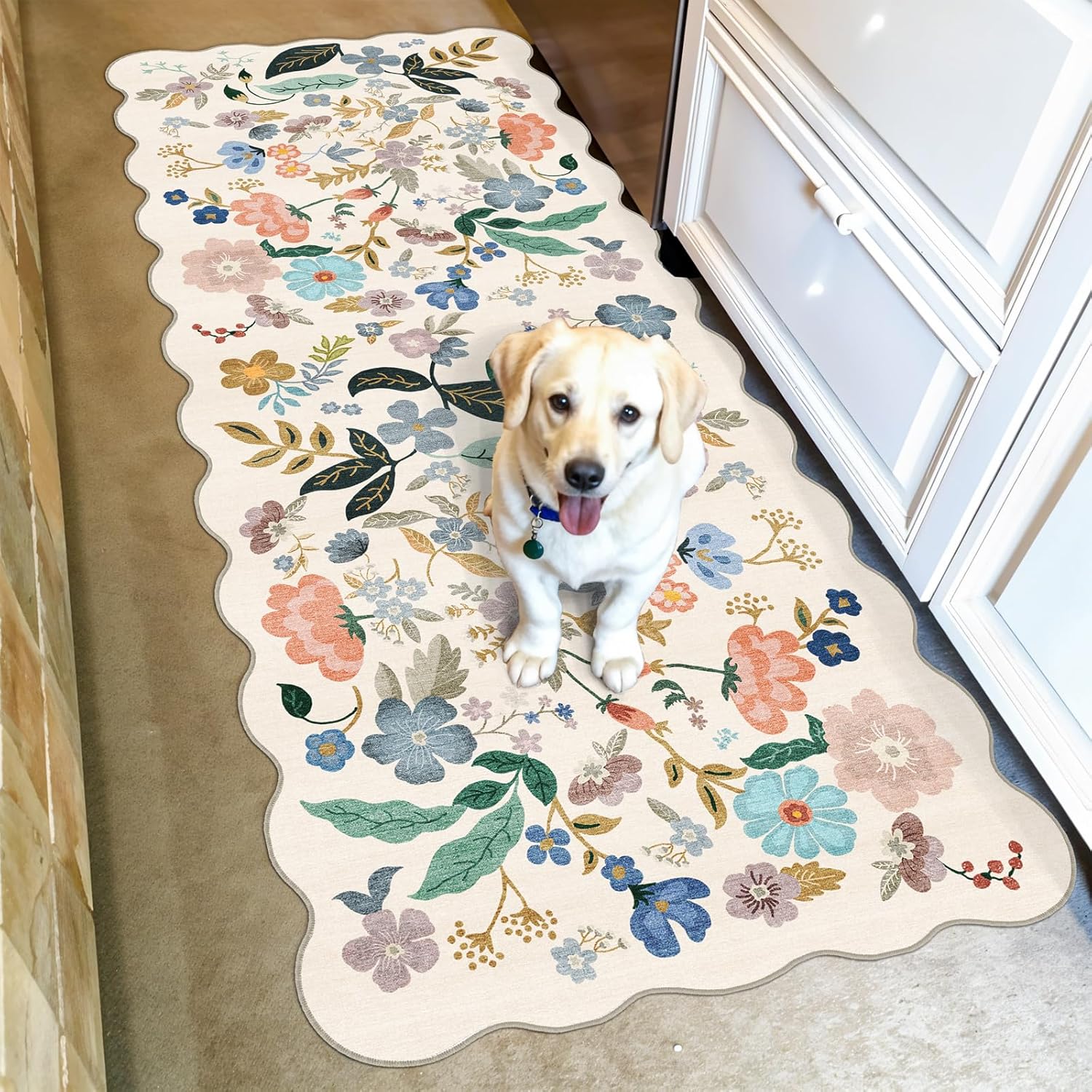 HY HAO YUN LAI Washable Large 9x12 Area Rug: Living Room Oriental Non Slip Soft Rugs Indoor Low Pile Stain Resistant Carpet for Bedroom Dining Room
