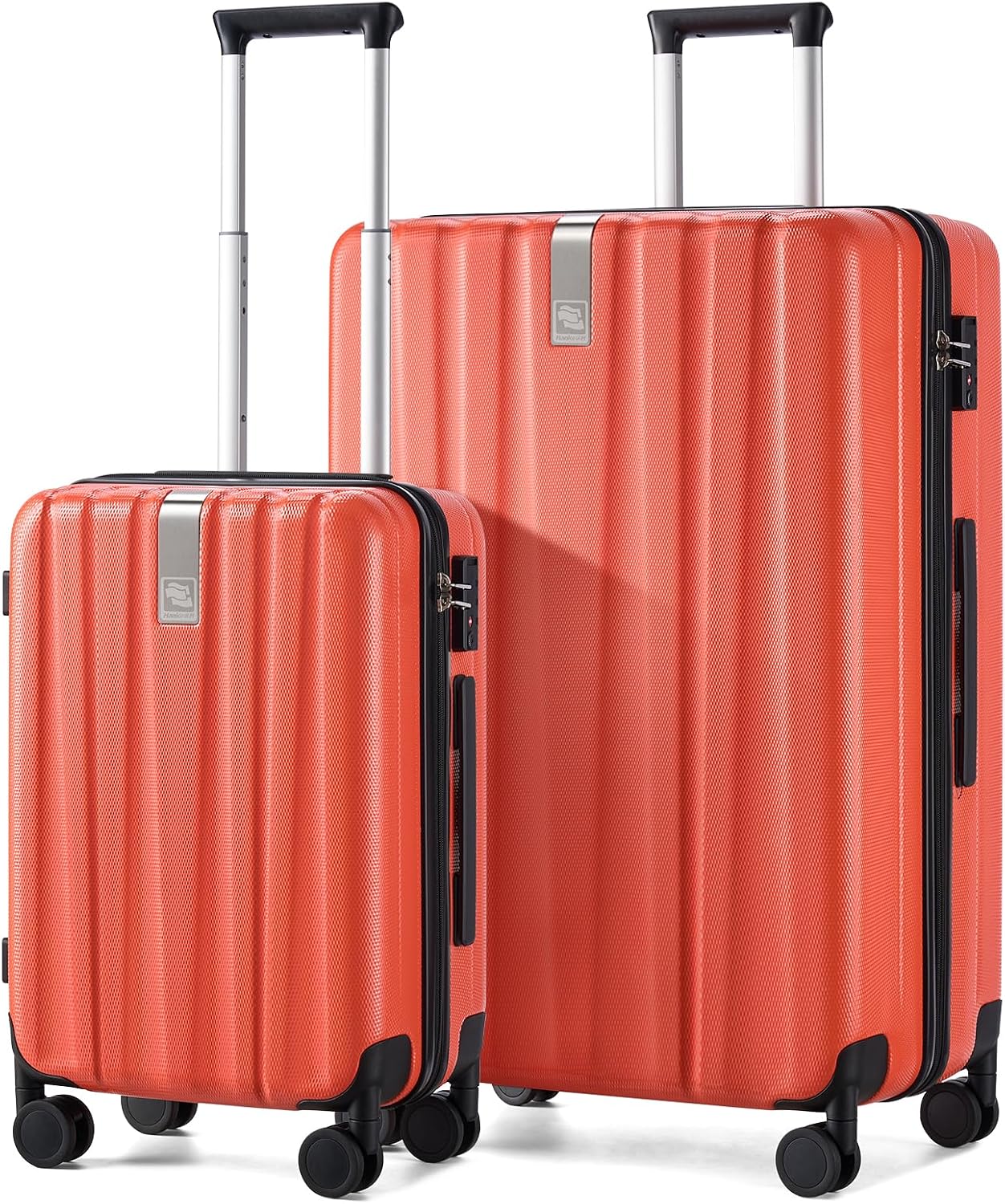 Hanke Luggage Sets 2 piece Carry On Luggage with Wheels PC Hard Shell Suitcases Lightweight Checked Travel Luggage Large Travel Suitcase Woman Men
