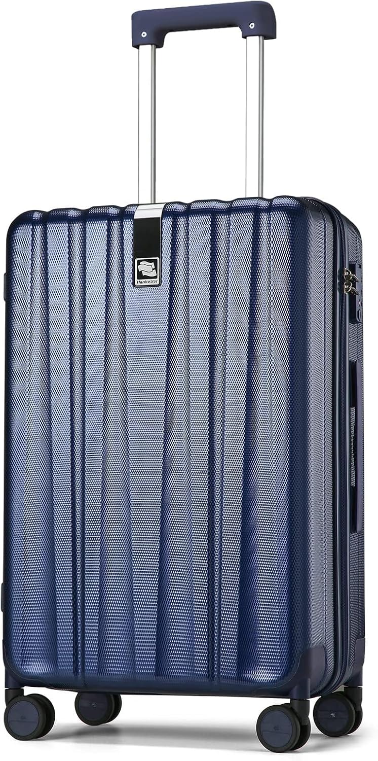 Hanke Luggage Sets 2 piece Carry On Luggage with Wheels PC Hard Shell Suitcases Lightweight Checked Travel Luggage Large Travel Suitcase Woman Men