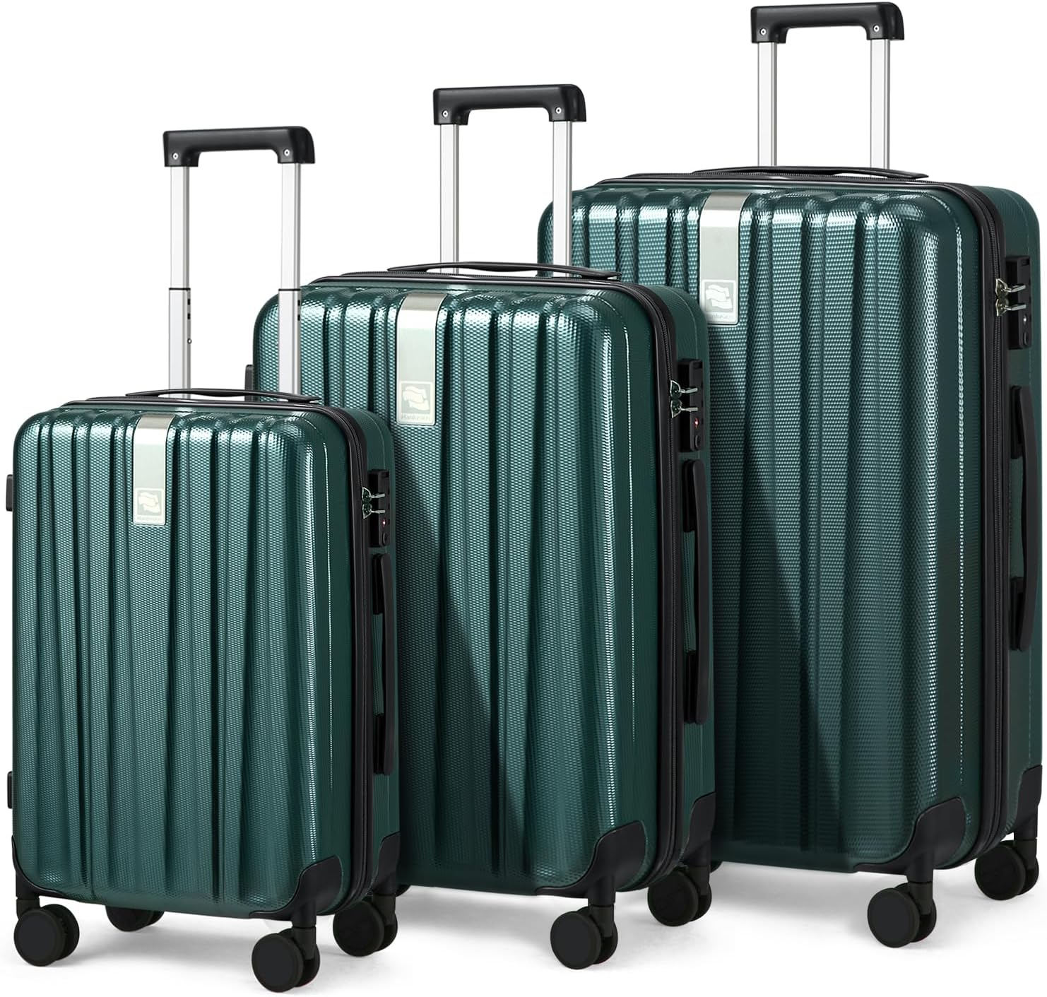 Hanke Luggage Sets 2 piece Carry On Luggage with Wheels PC Hard Shell Suitcases Lightweight Checked Travel Luggage Large Travel Suitcase Woman Men