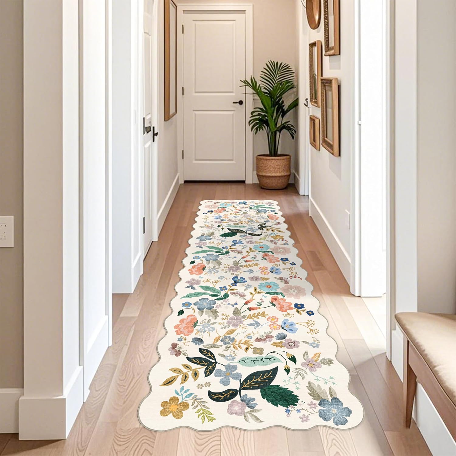 HY HAO YUN LAI Washable Large 9x12 Area Rug: Living Room Oriental Non Slip Soft Rugs Indoor Low Pile Stain Resistant Carpet for Bedroom Dining Room